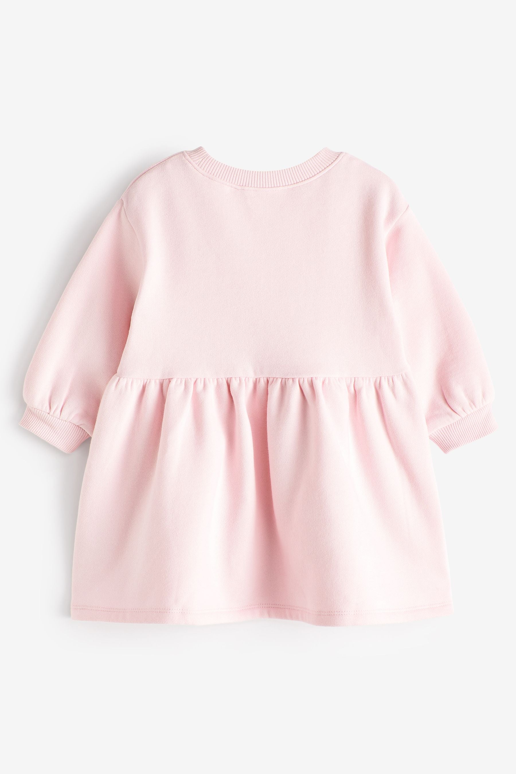 Pink Long Sleeve Sweat Dress (3mths-7yrs)