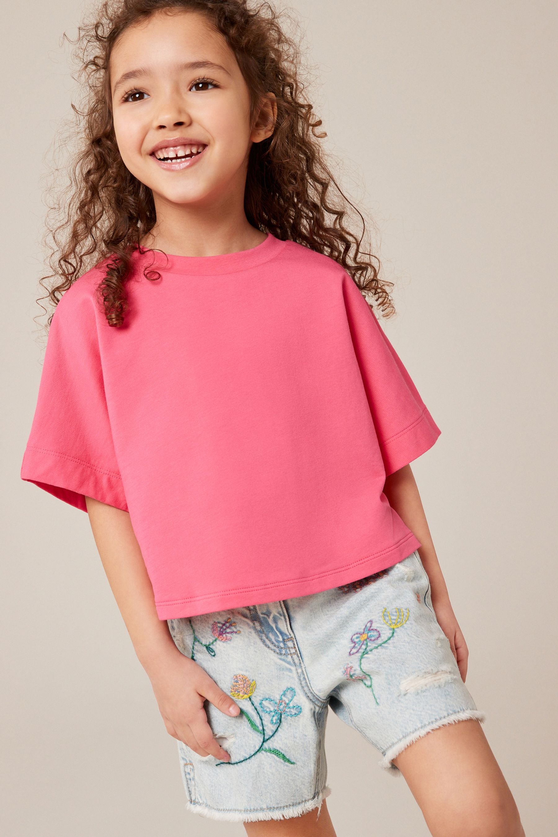 Pink Boxy T-Shirt (3-16yrs)