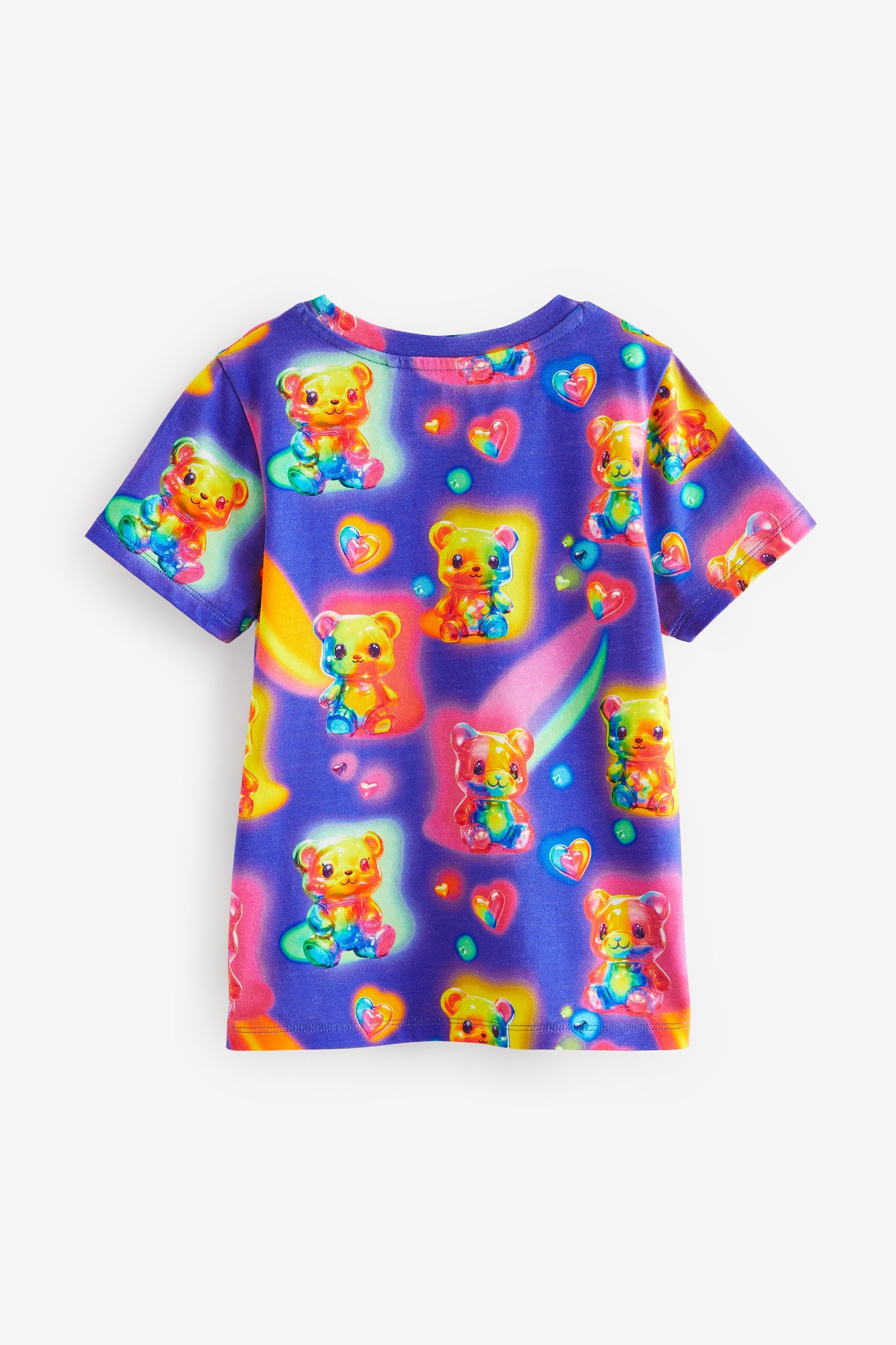 Purple/Rainbow Bears T-Shirt (3-16yrs)