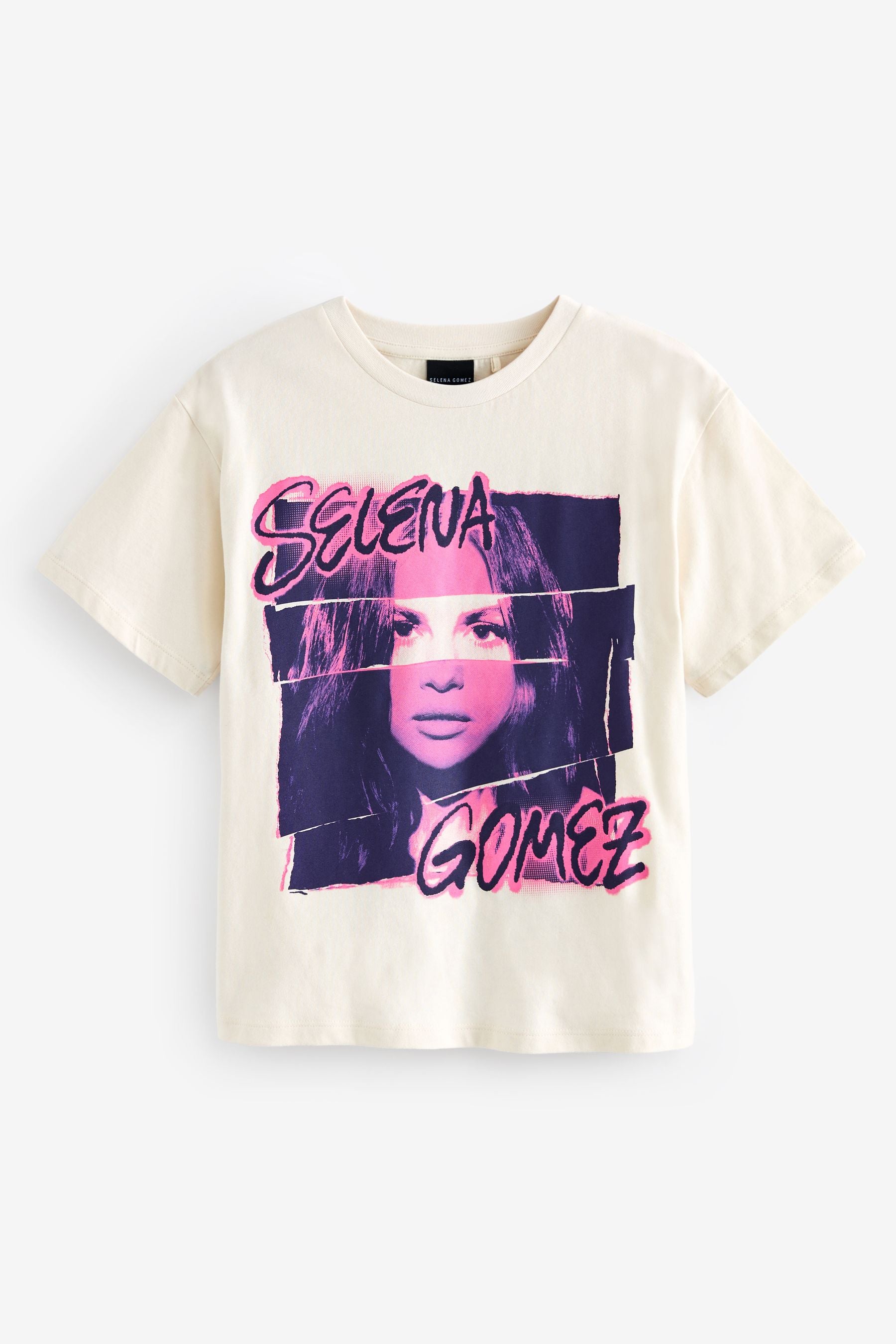 Ecru Selena Gomez Oversized License T-Shirt (3-16yrs)