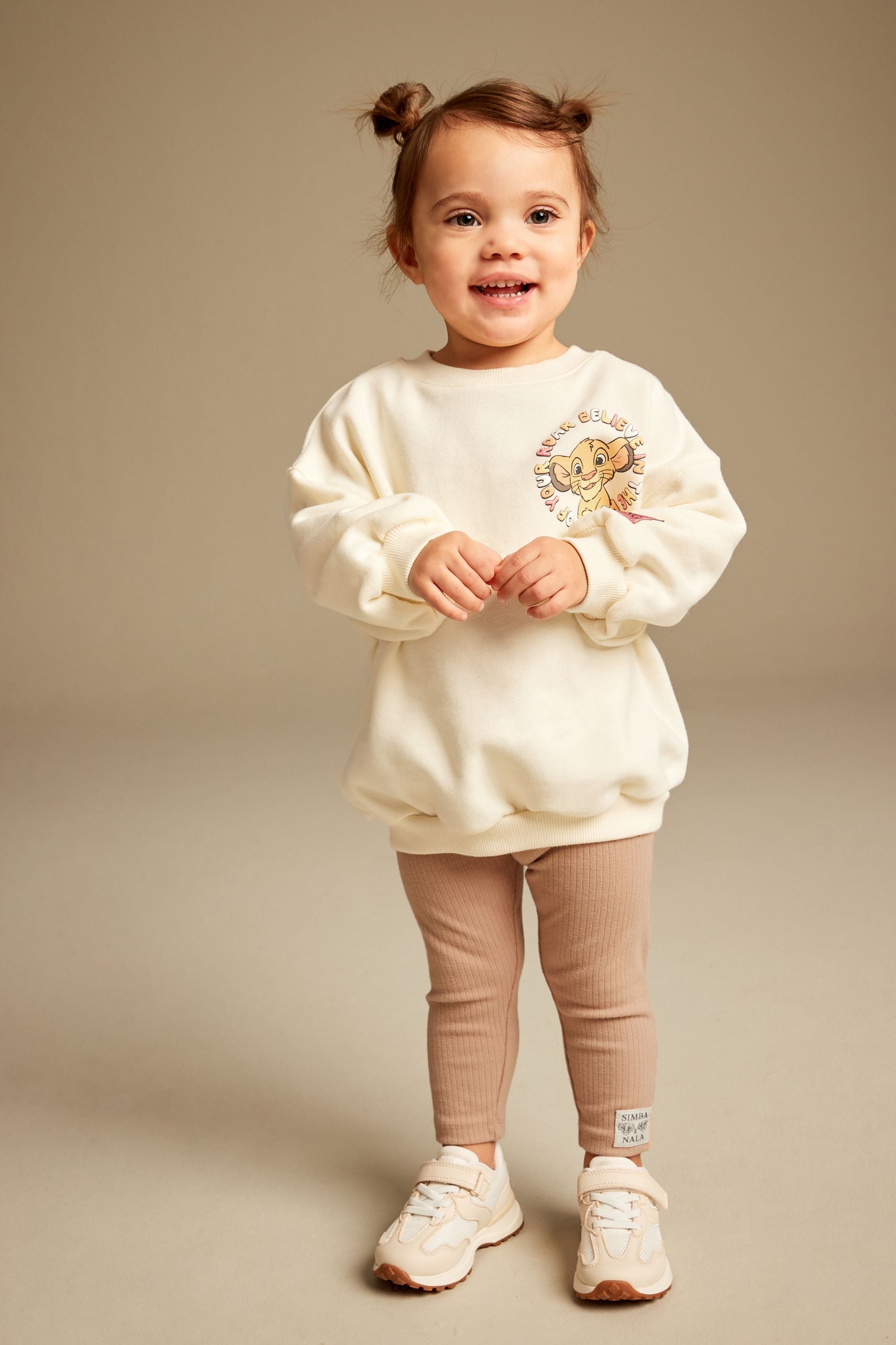 Cream Lion King Sweater And Leggings Set (3mths-7yrs)