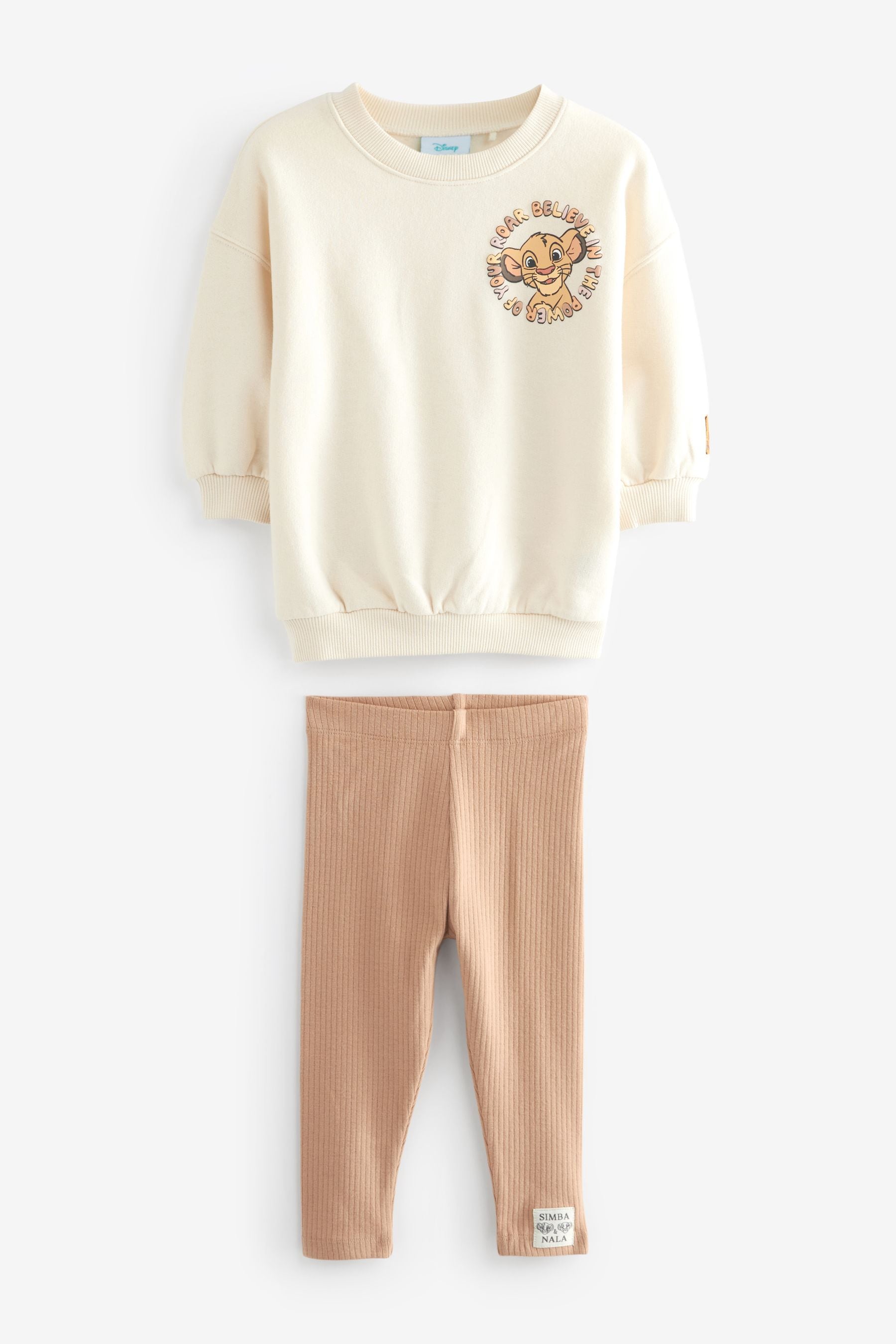 Cream Lion King Sweater And Leggings Set (3mths-7yrs)