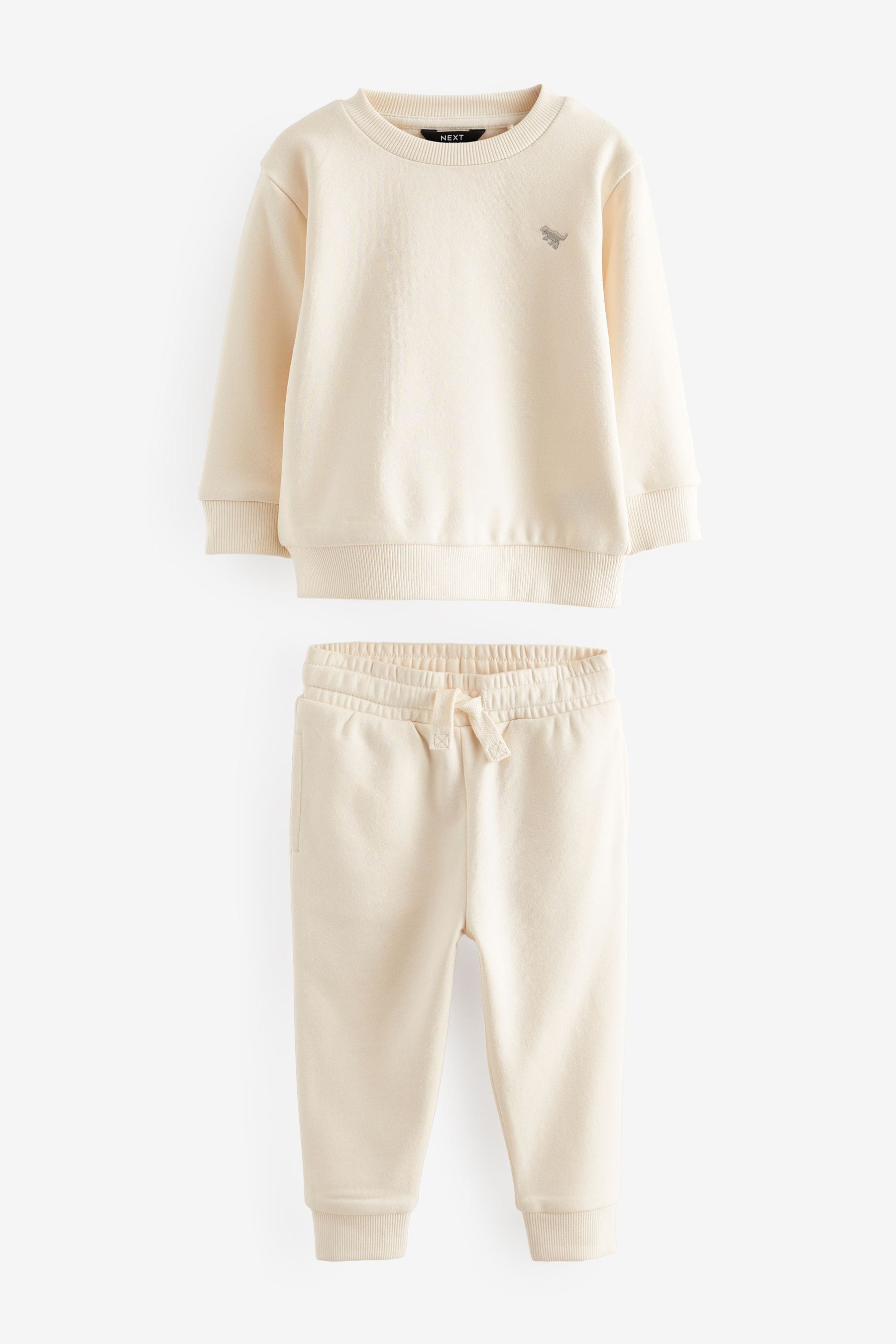 Stone/Cream 2 Pack Sweatshirt and Jogger Set (3mths-7yrs)