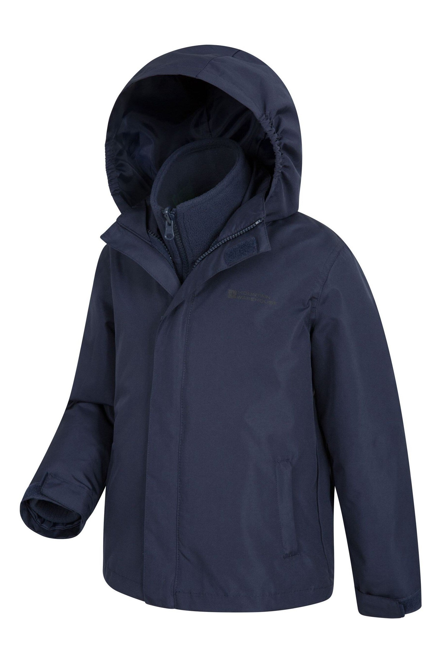 Navy Mountain Warehouse Fell Kids 3 In 1 Water Resistant Jacket