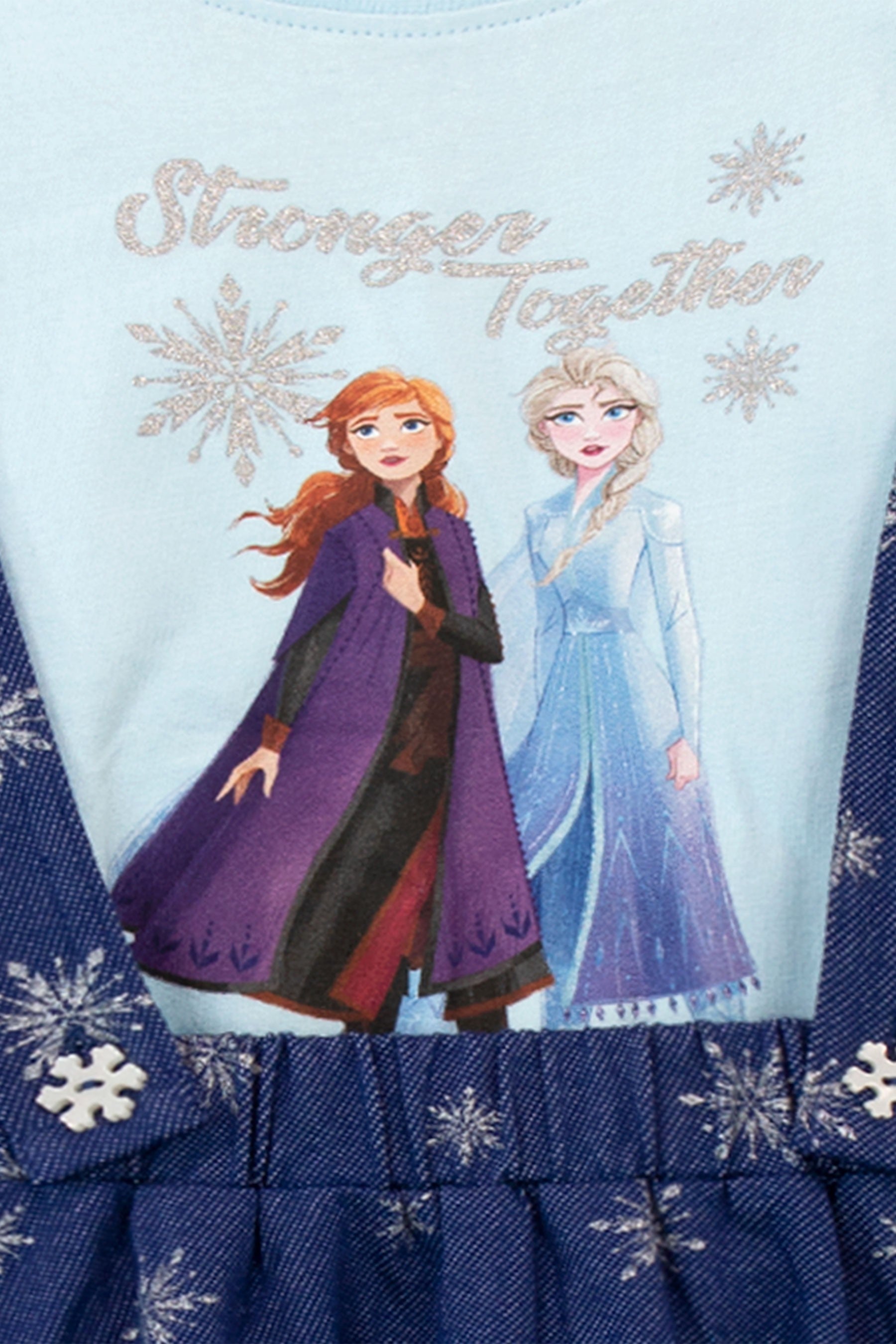 Character Blue Disney Frozen Anna & Elsa Pinafore Star Dress