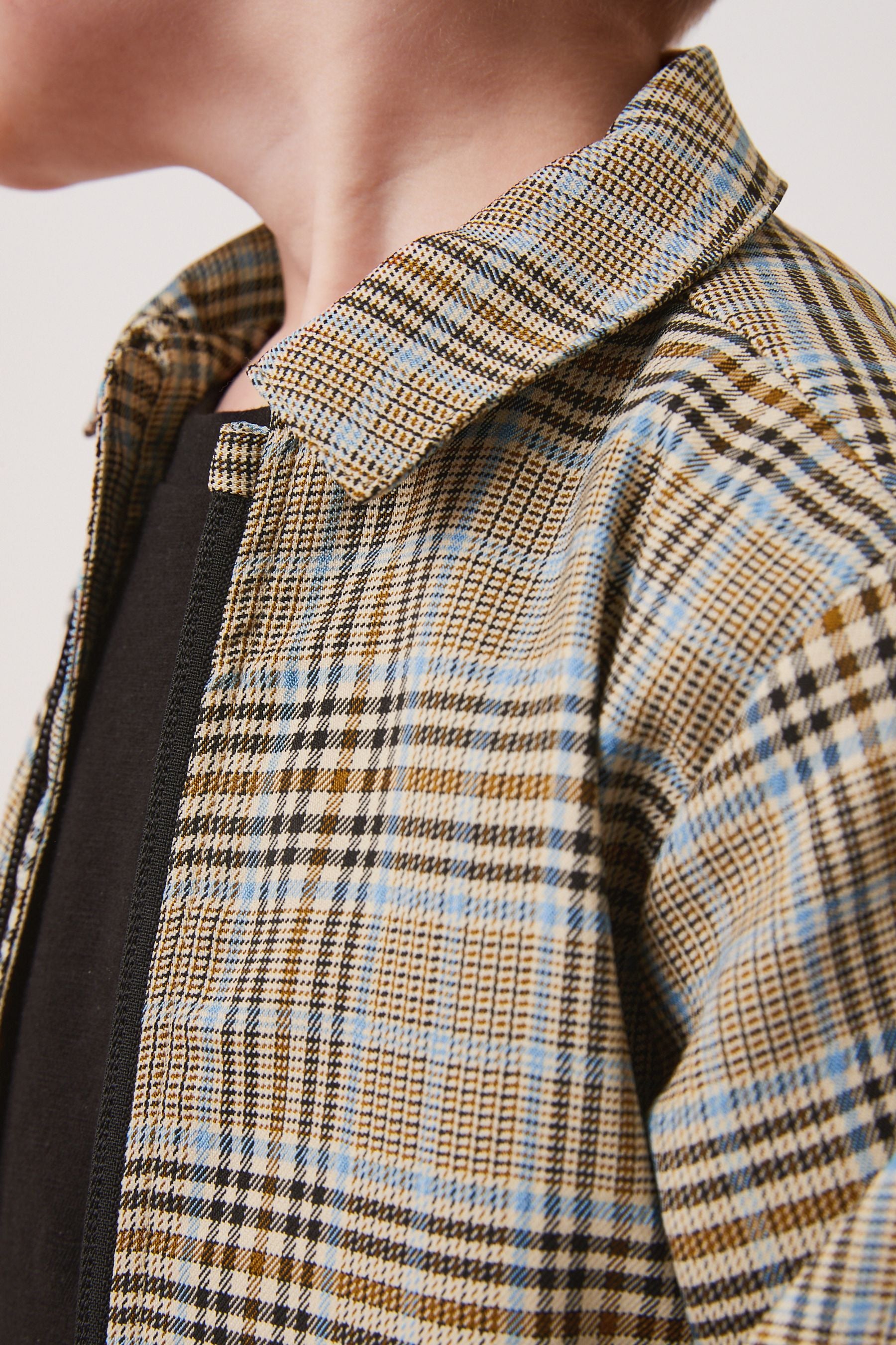 Neutral Check Bomber Jacket (3mths-9yrs)