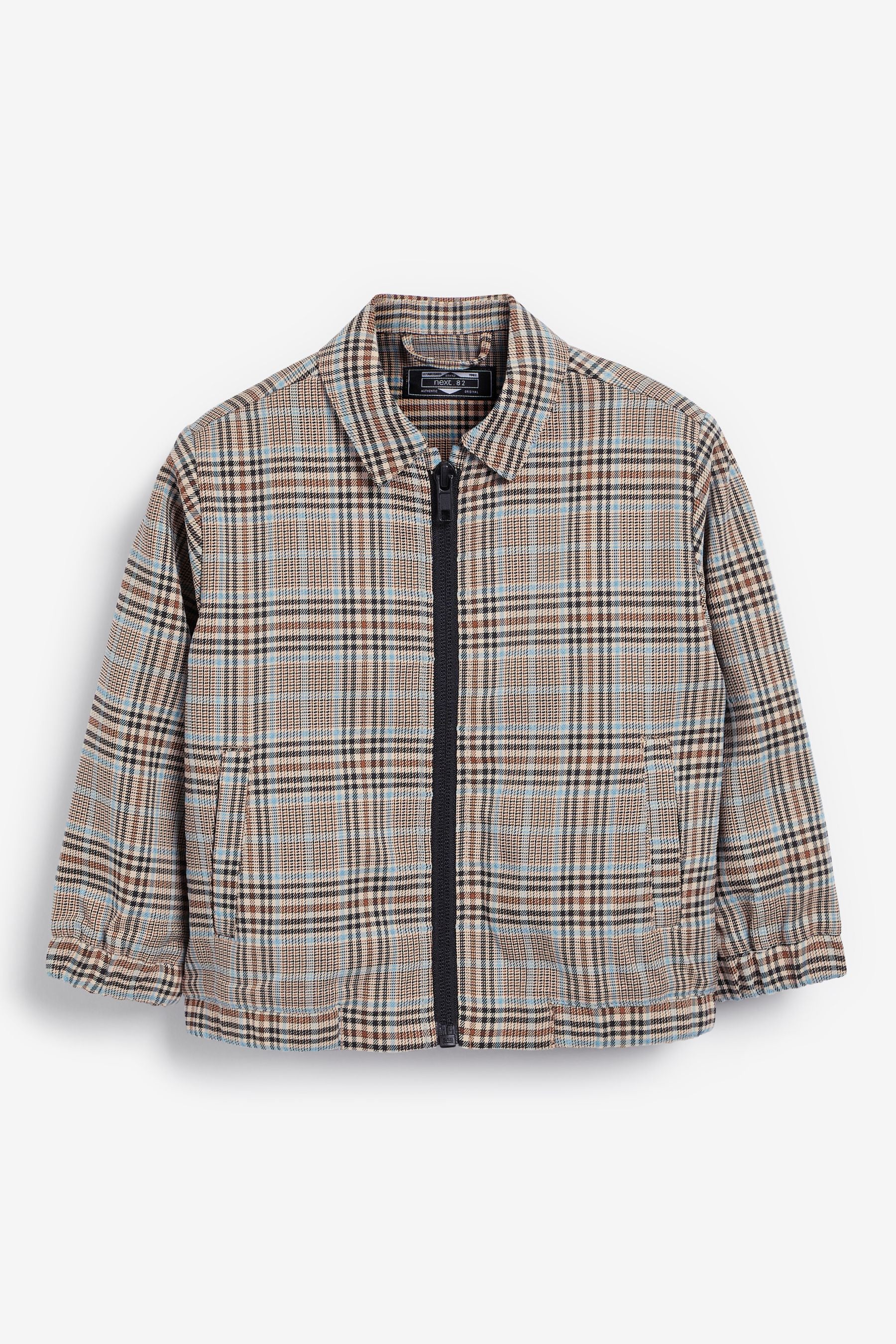 Neutral Check Bomber Jacket (3mths-9yrs)