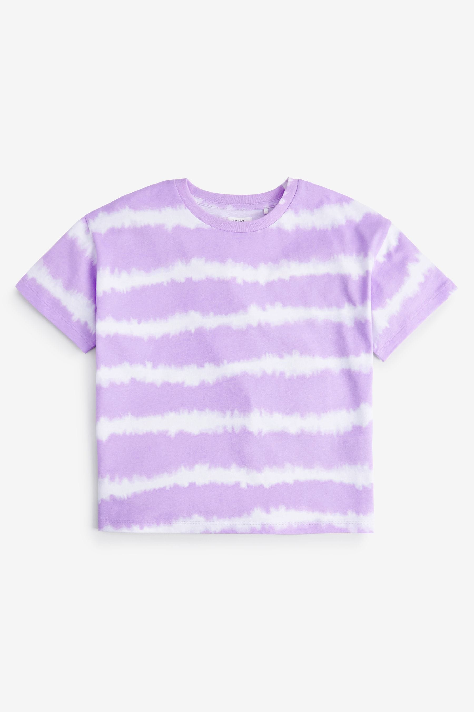 Lilac Purple 3 Pack Marble T-Shirts (3-16yrs)