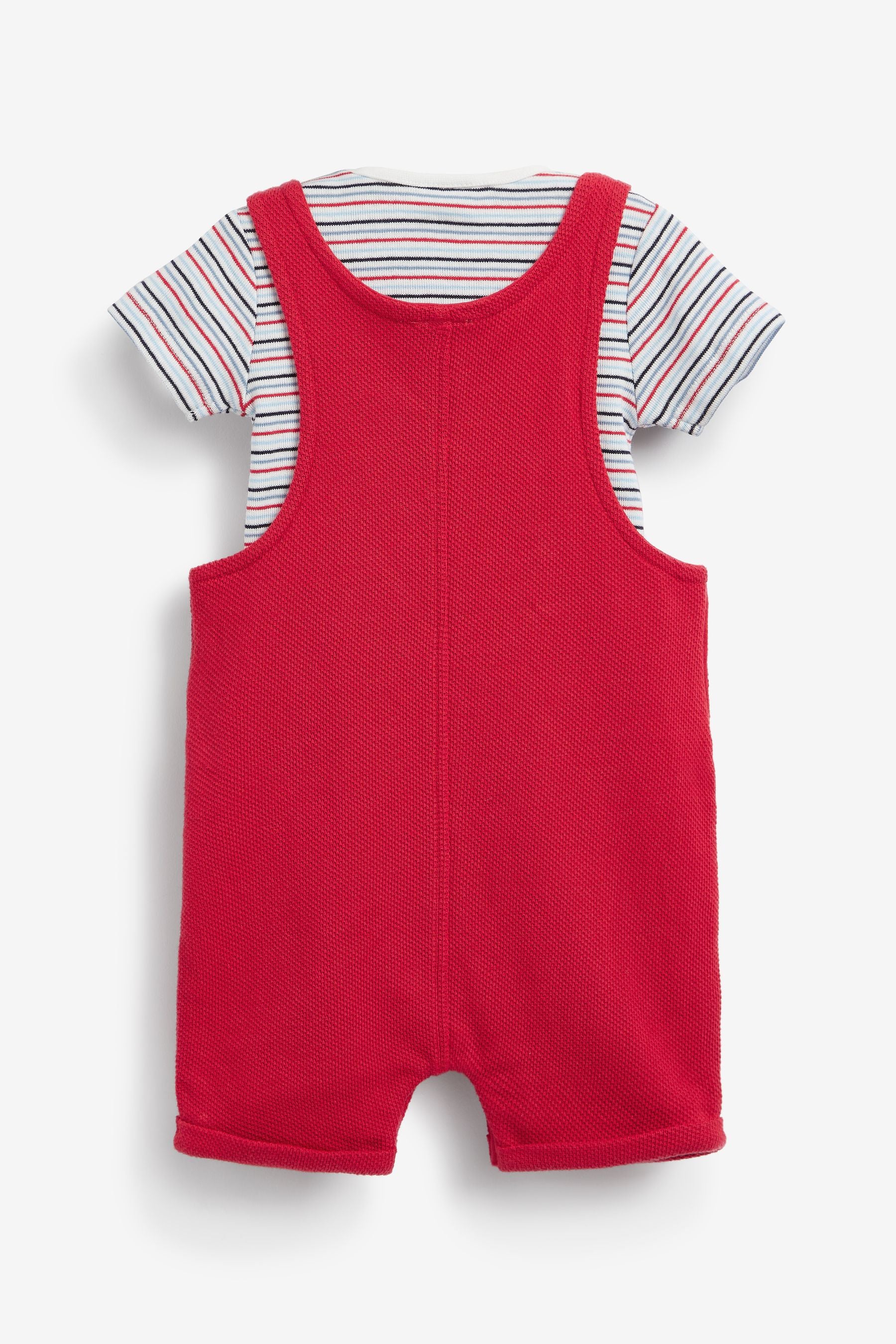 Red Boat Baby Jersey Short Leg Dungarees (0mths-2yrs)