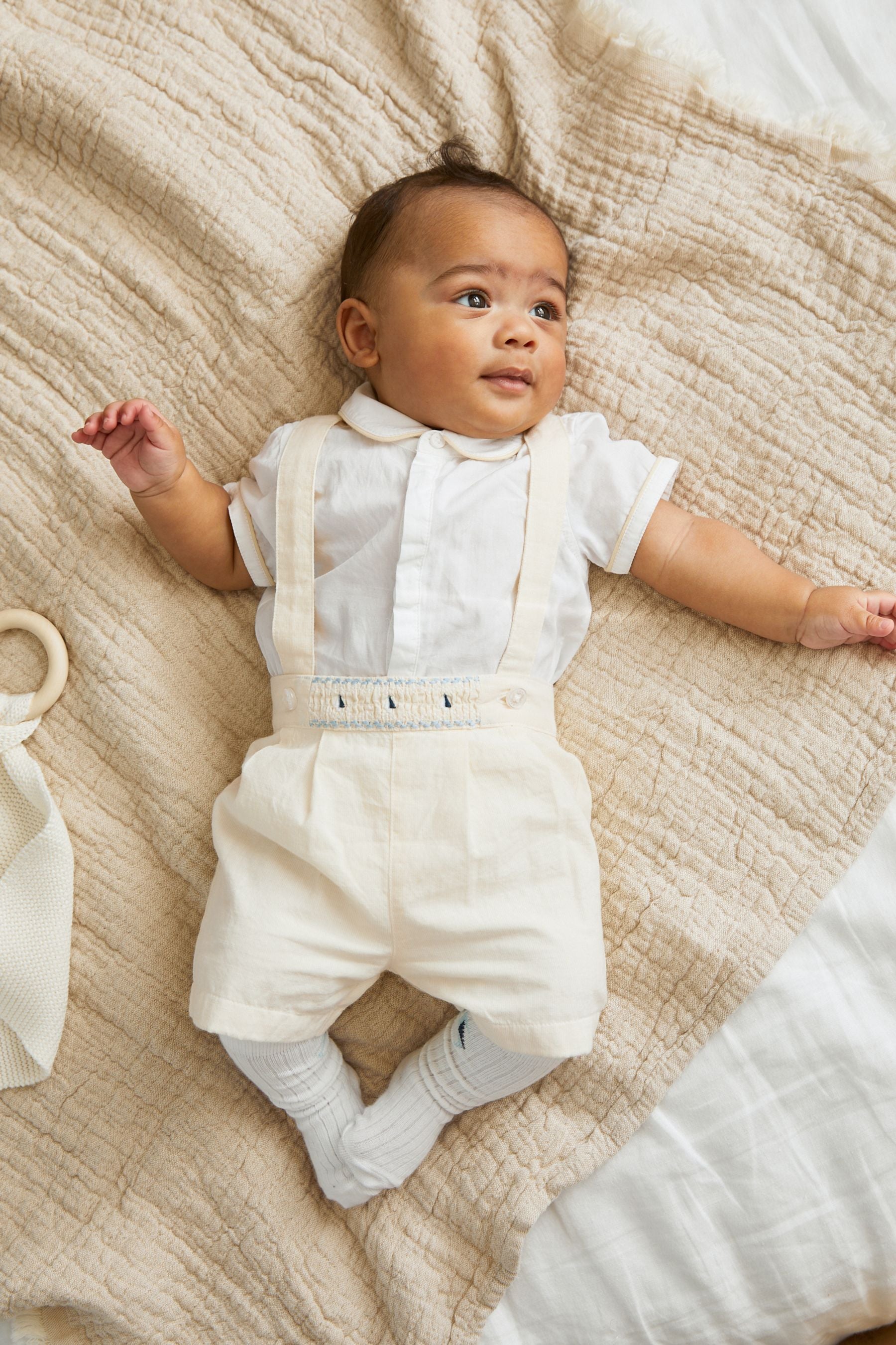 Yellow Baby 3 Piece Smart Shirt, Shorts and Socks Set (0mths-2yrs)