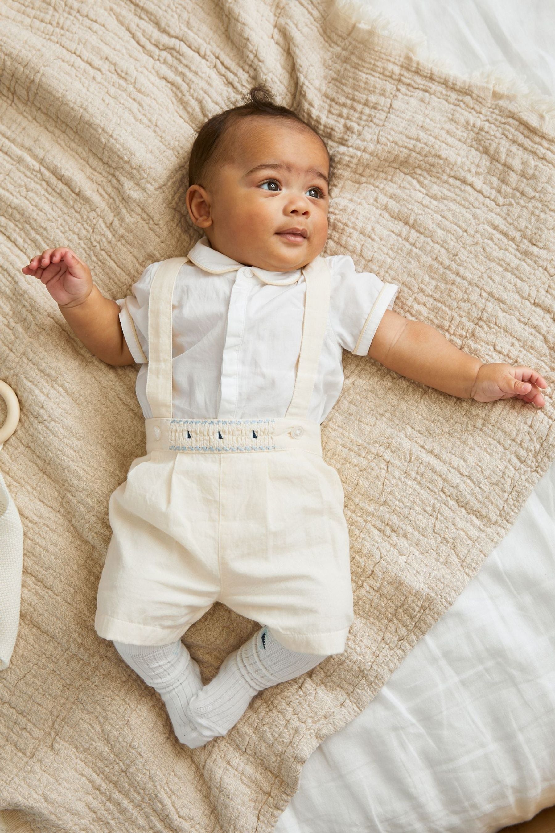 Yellow Baby 3 Piece Smart Shirt, Shorts and Socks Set (0mths-2yrs)