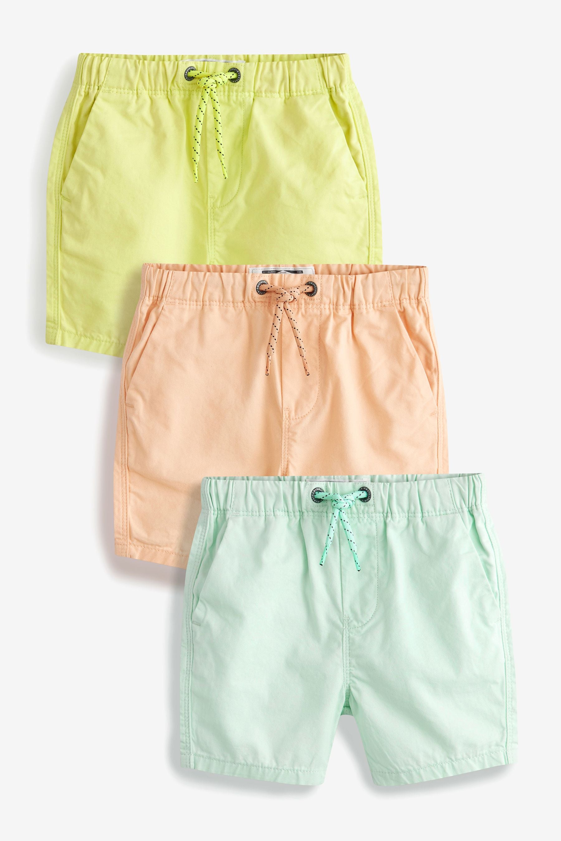 Multi 3 Pack Pull-On Shorts (3mths-7yrs)