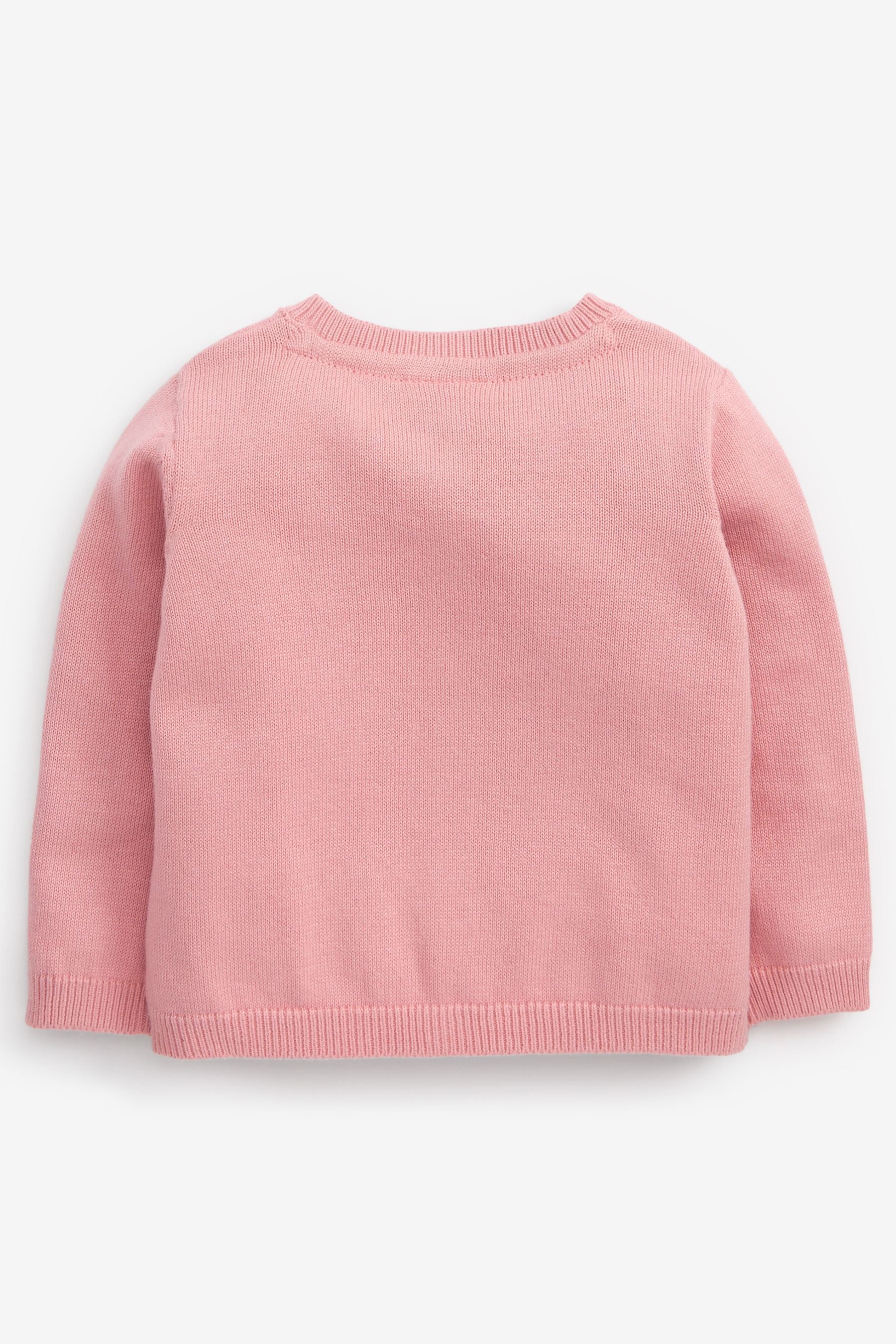 Pink Light Knit Baby Cardigan (0mths-2yrs)