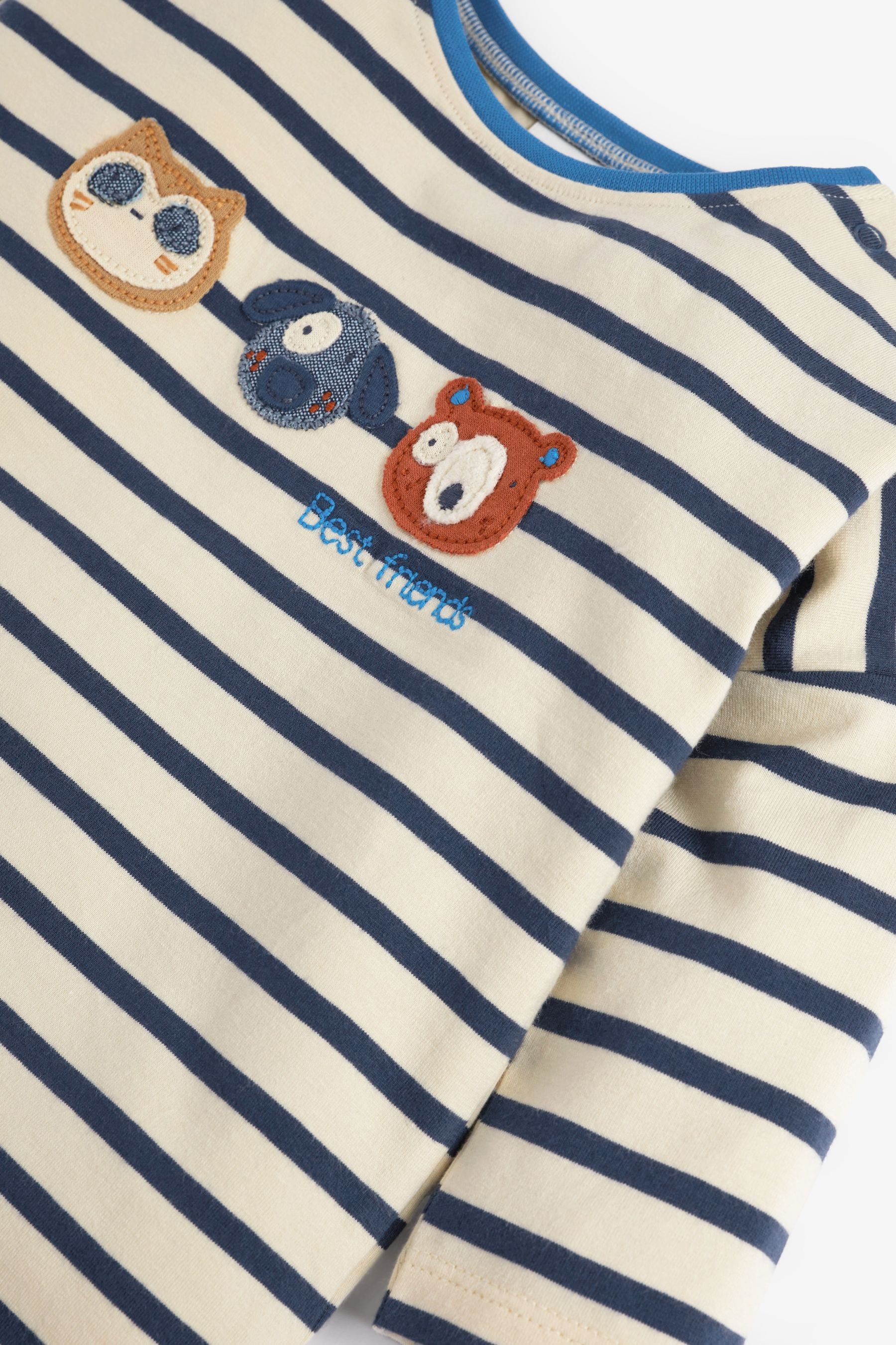 Navy Blue Character Baby 2 Pack T-Shirt & Leggings Set