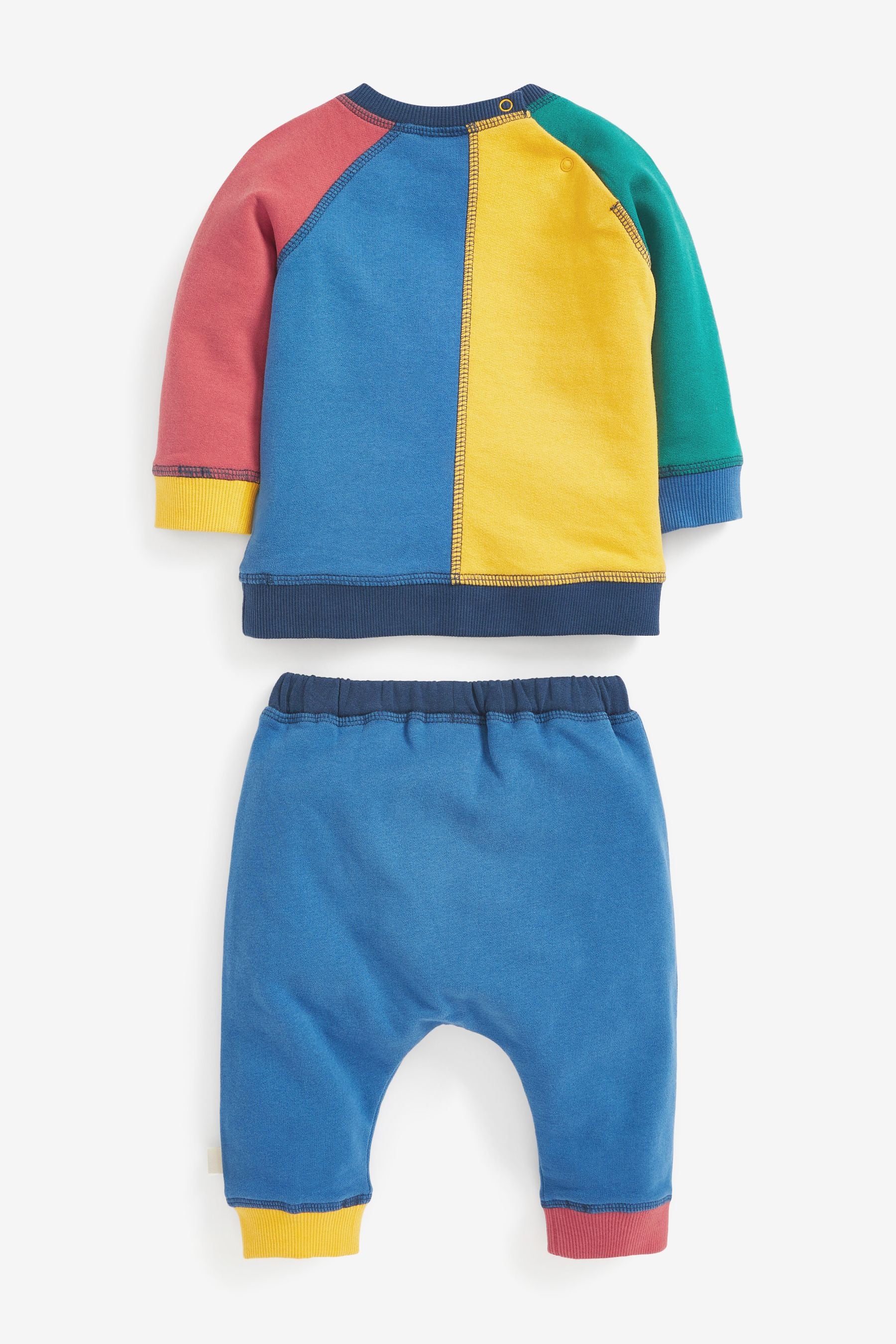 Bright Colourblock Jersey Sweatshirt And Jogger Set (0mths-2yrs)