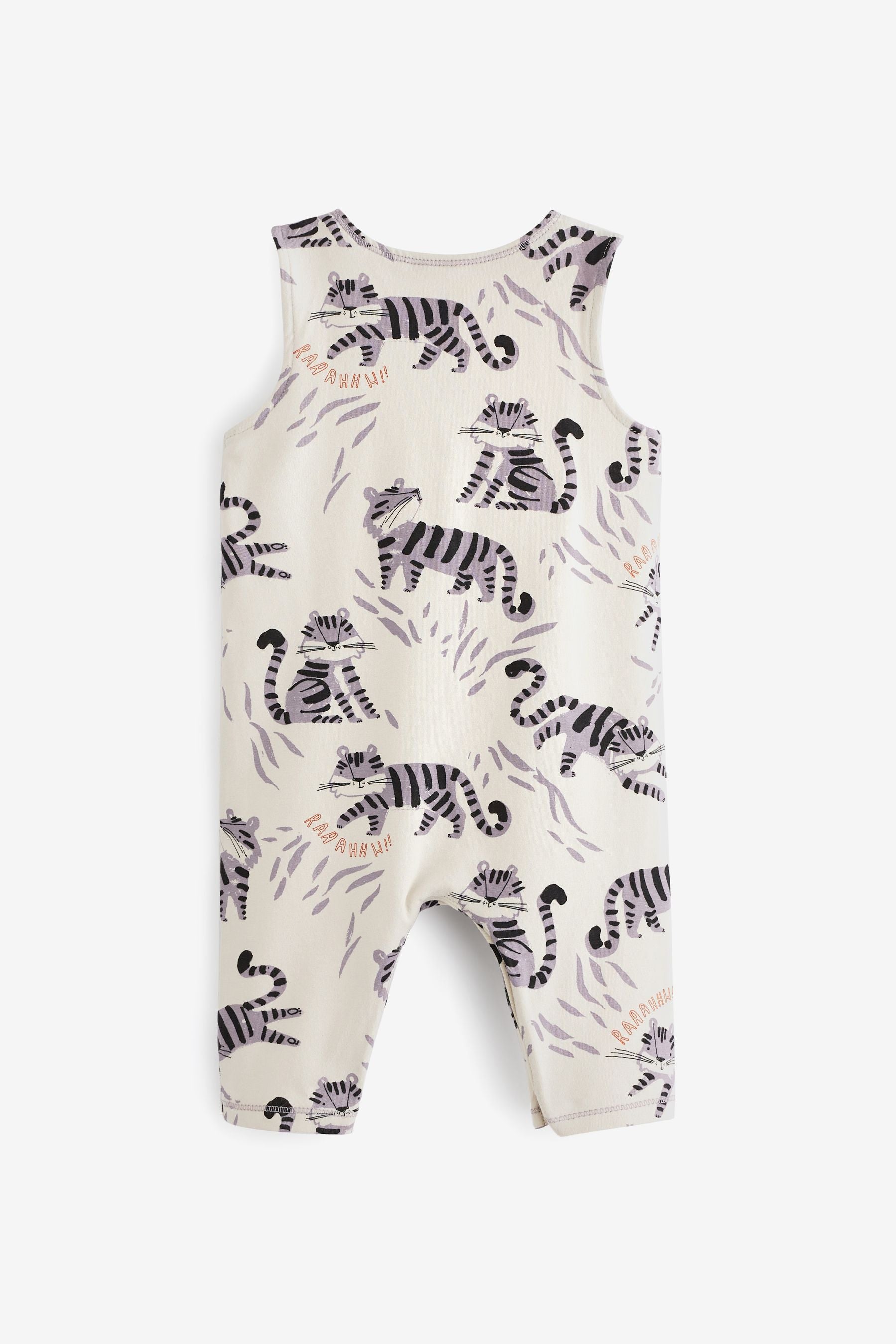 Grey Tiger Baby Romper (0mths-2yrs)