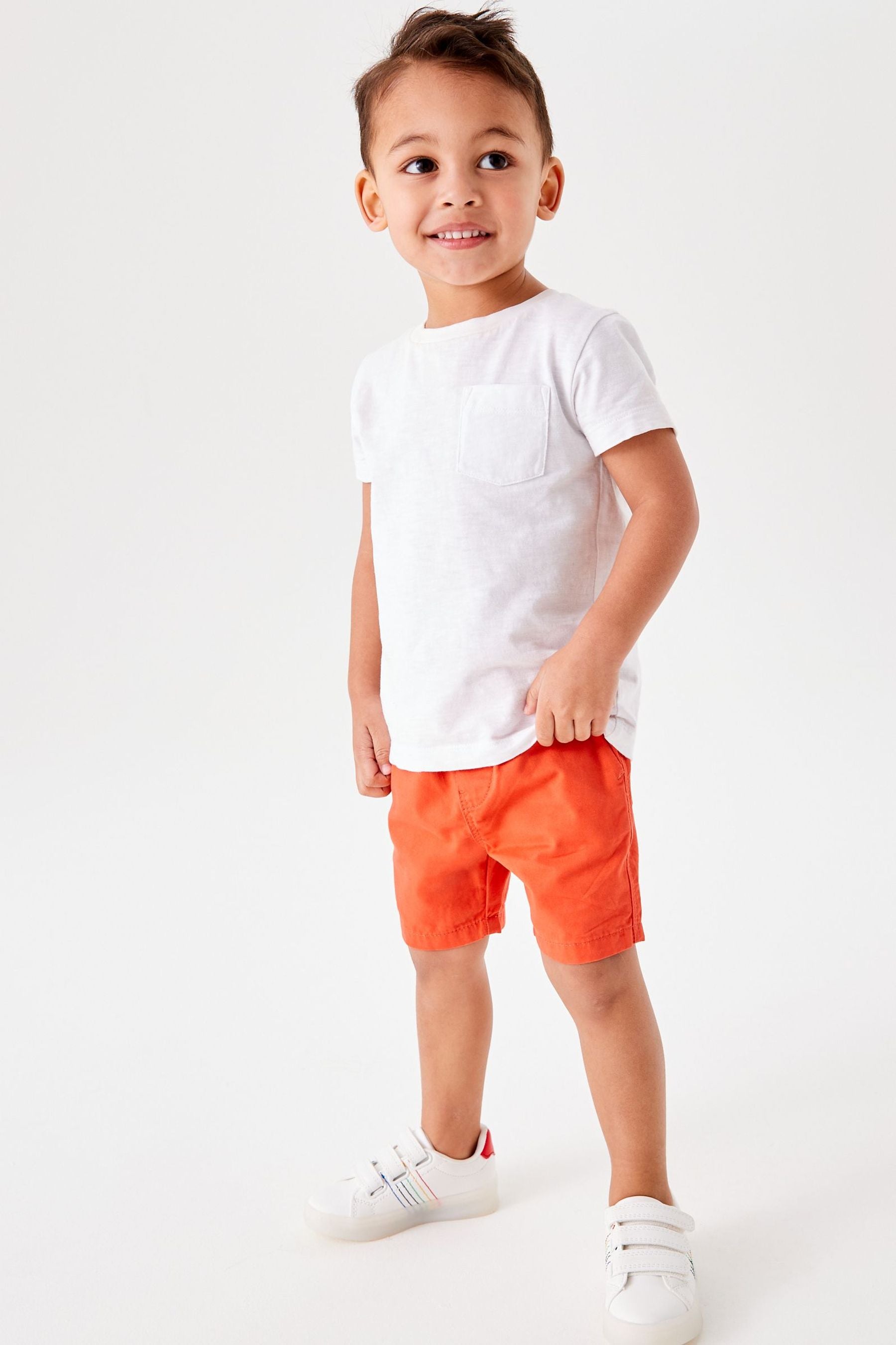 Orange Pull-On Shorts (3mths-7yrs)