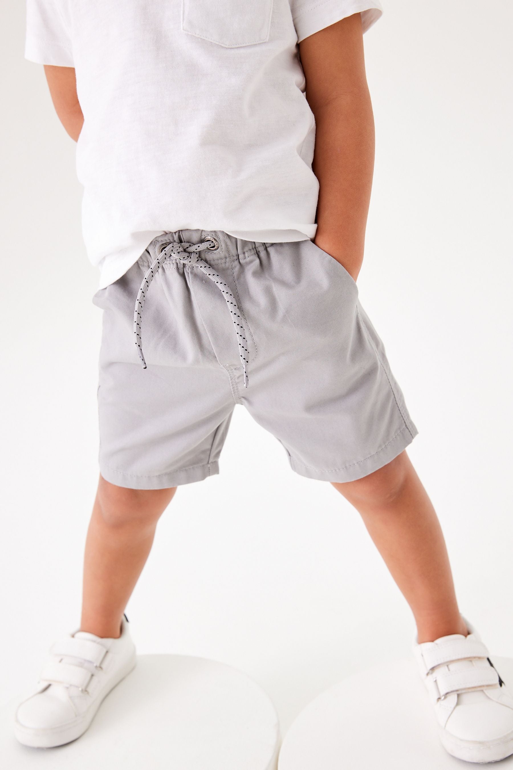 Grey Pull-On Shorts (3mths-7yrs)