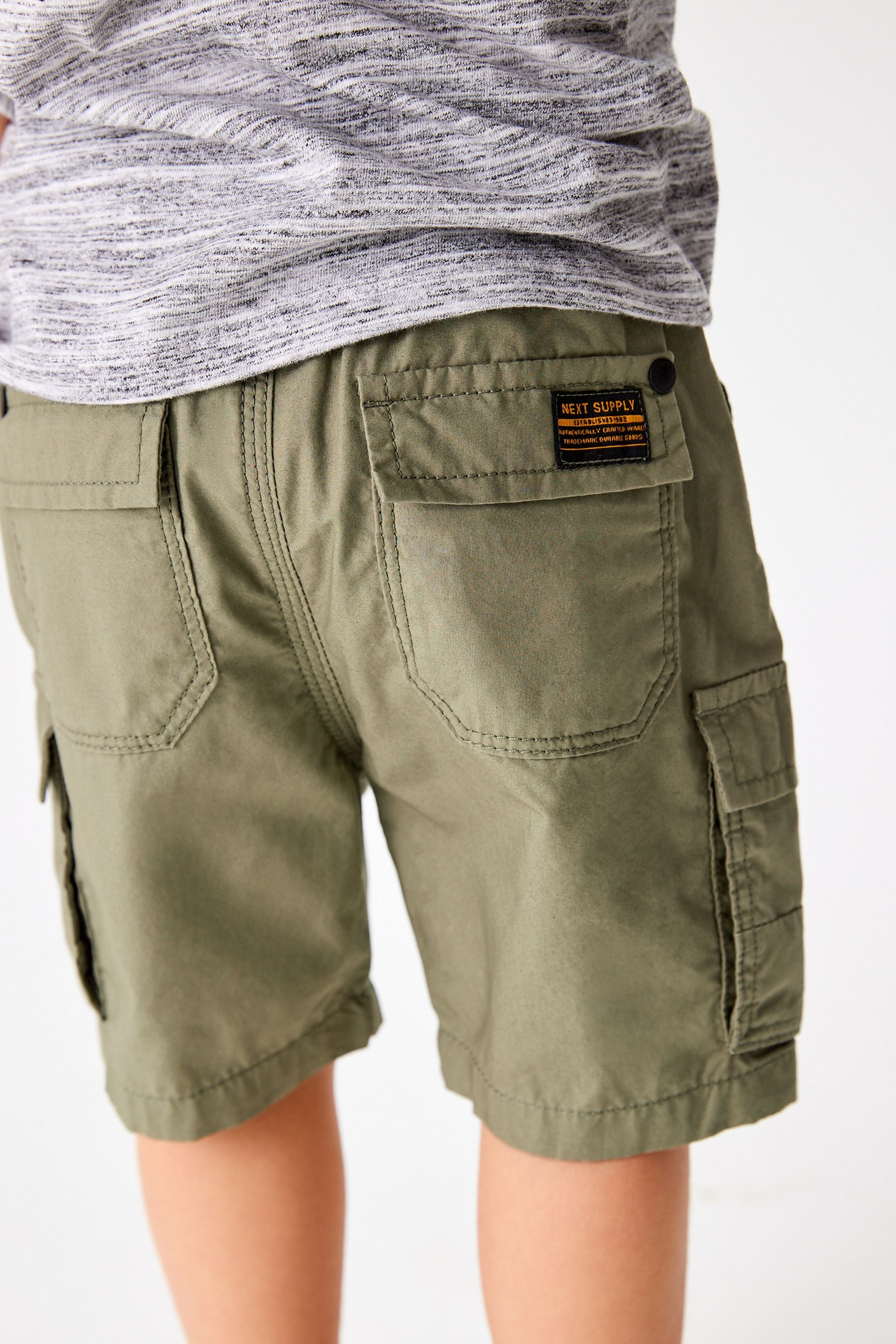 Khaki Green Cargo Shorts (3mths-7yrs)