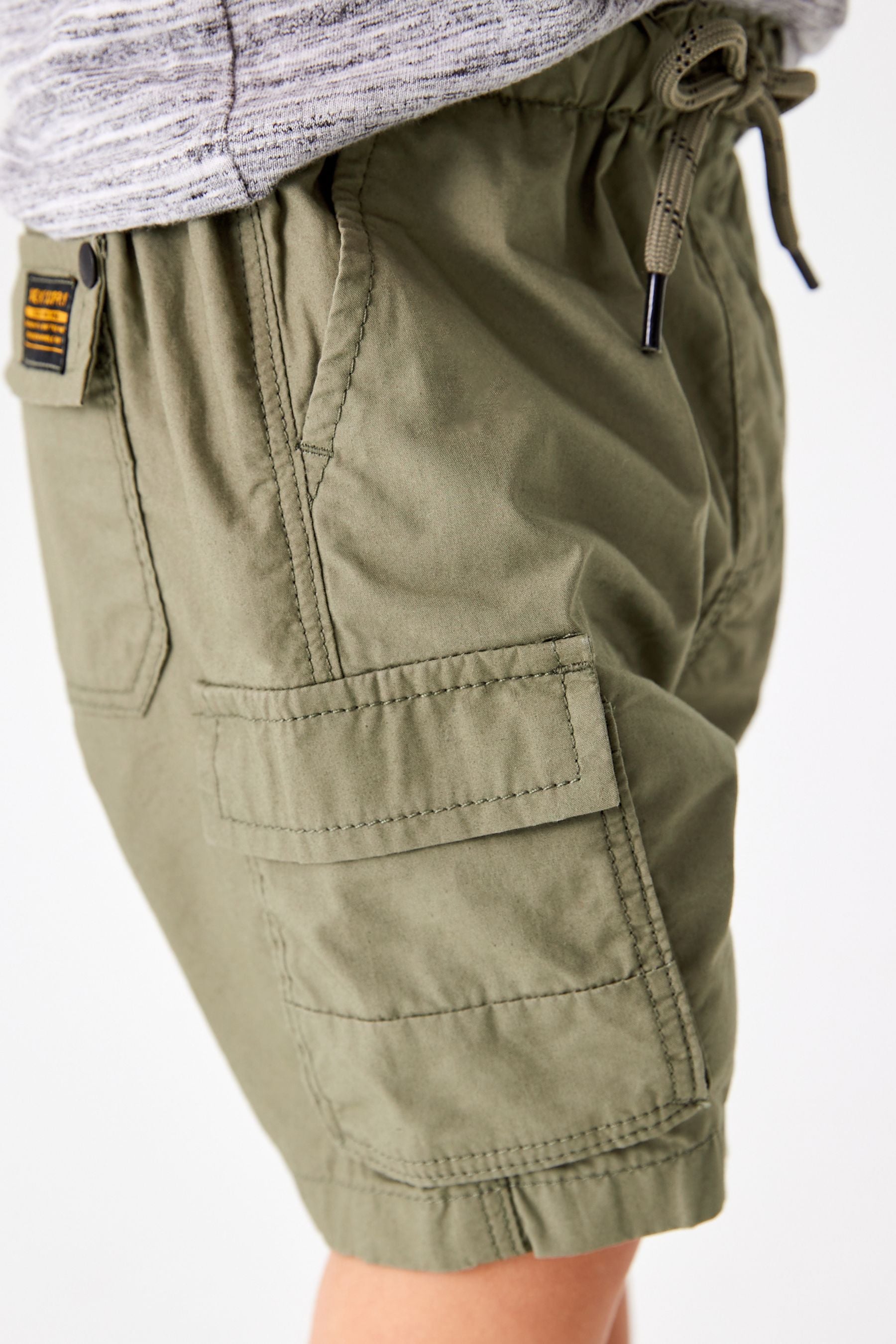 Khaki Green Cargo Shorts (3mths-7yrs)