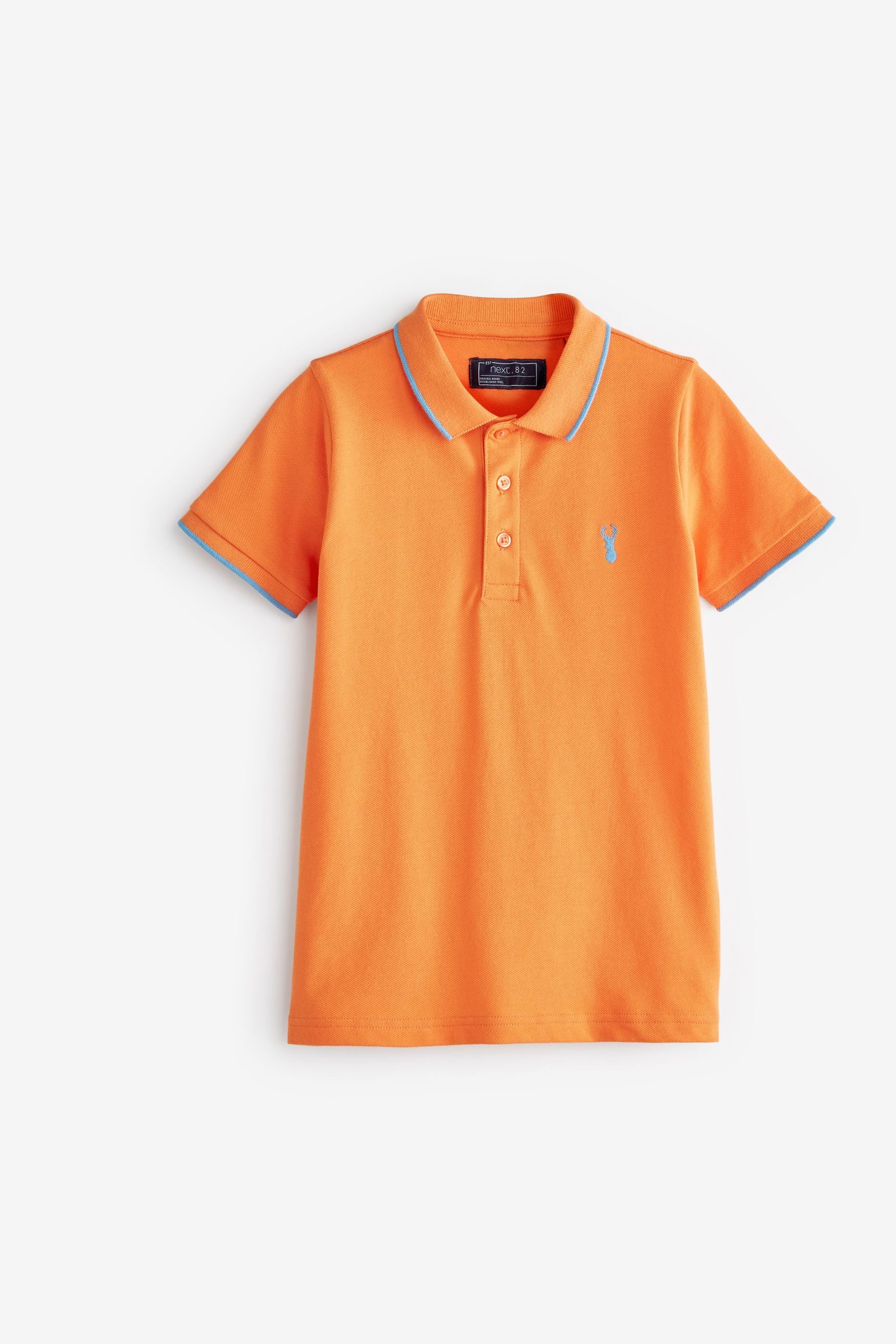 Orange Short Sleeve Polo Shirt (3-16yrs)