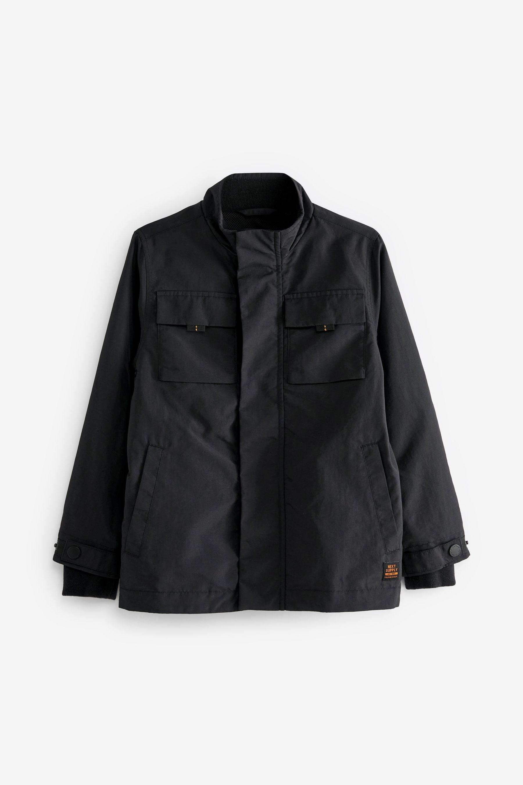 Black Utility Harrington Jacket (3-16yrs)