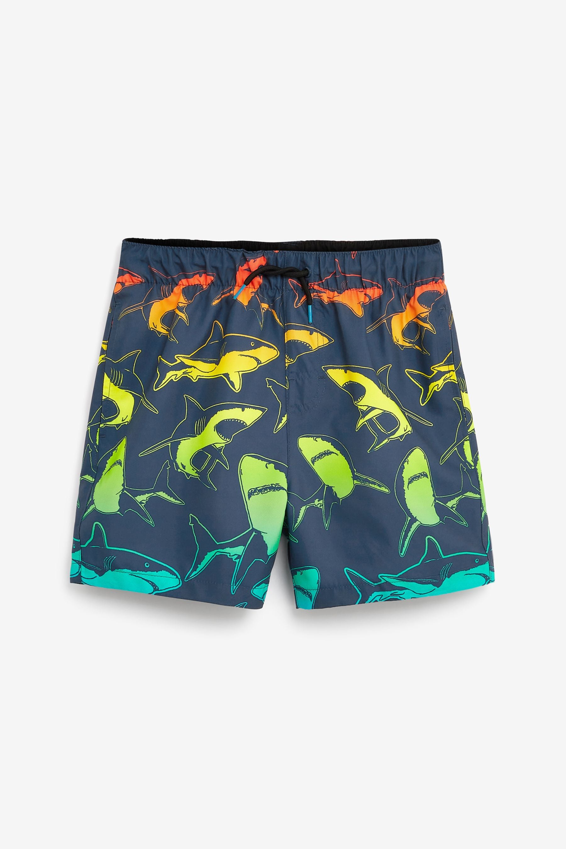 Blue Ombre Shark Swim Shorts (3-16yrs)