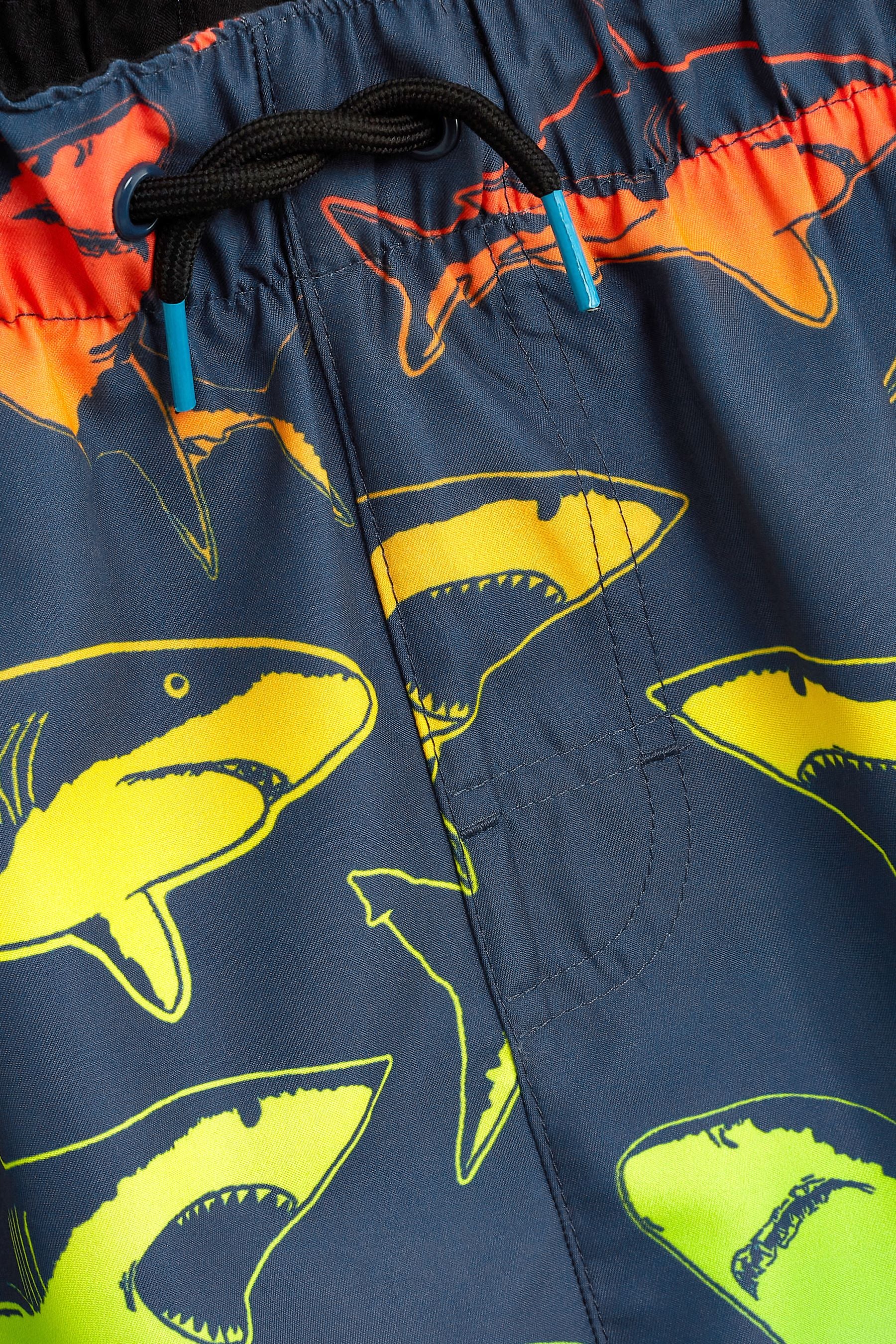 Blue Ombre Shark Swim Shorts (3-16yrs)