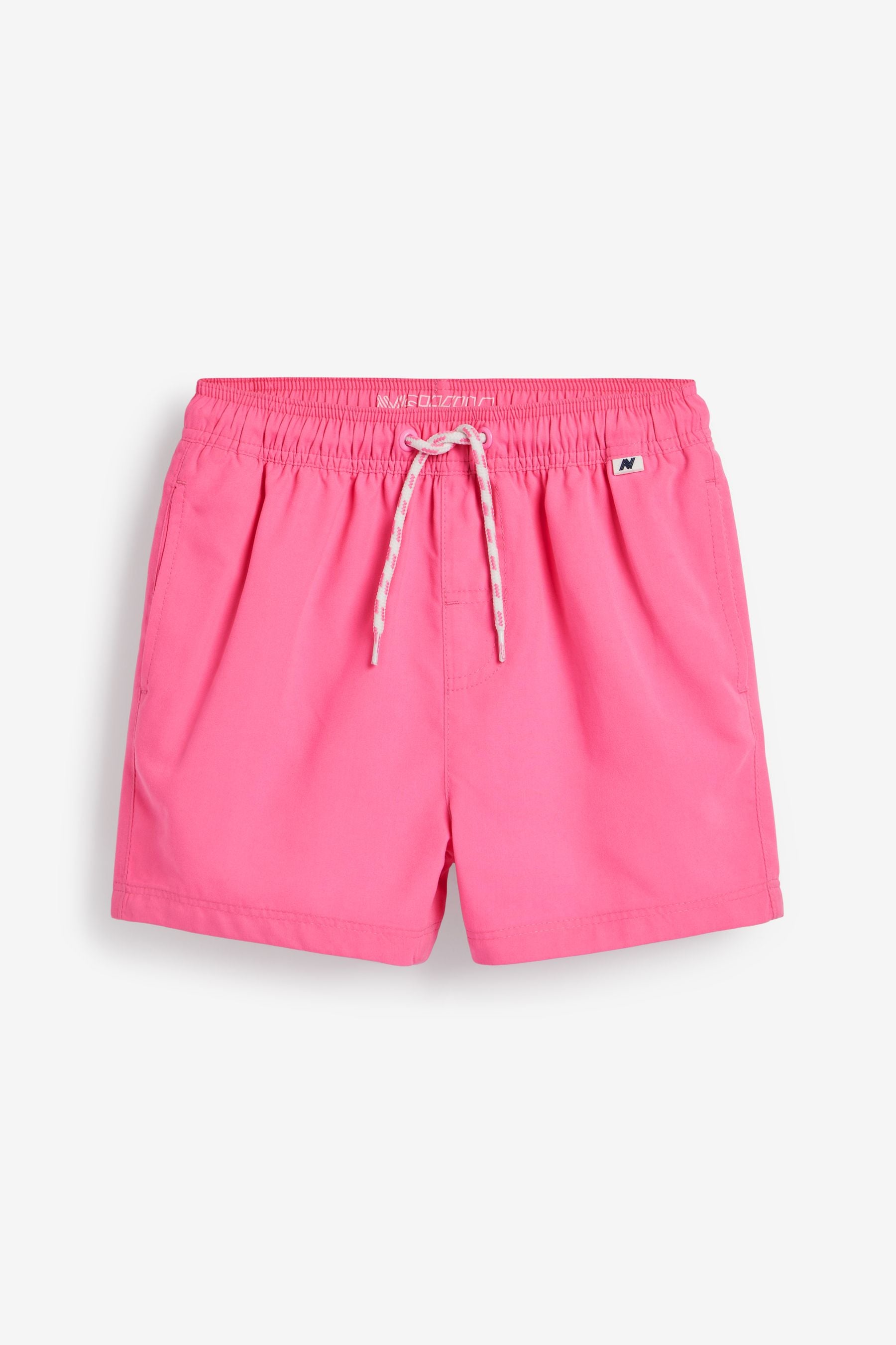 Fluro Pink Shorter Length Swim Shorts (1.5-16yrs)