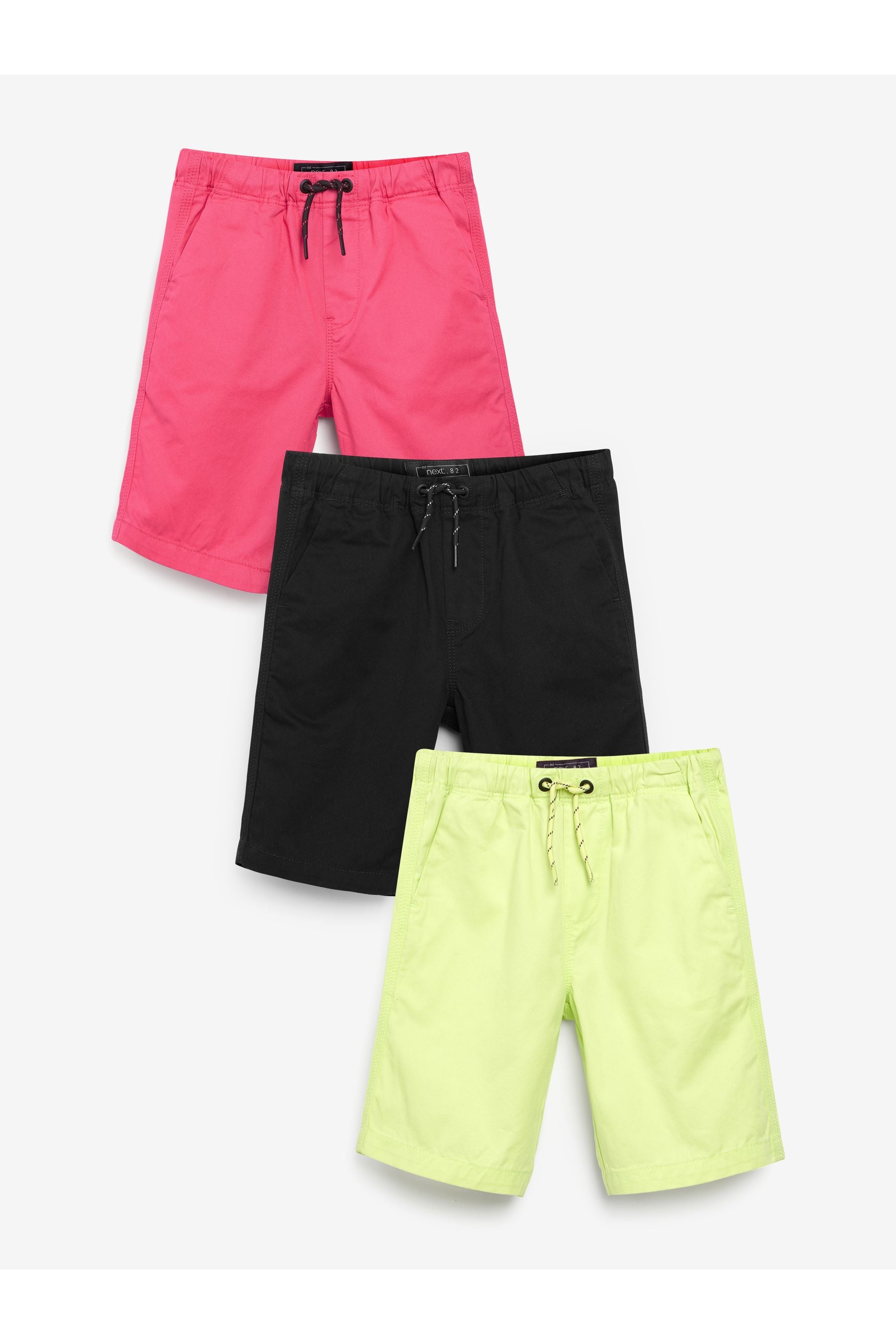 Multi Bright 3 Pack Pull-On Shorts (3-16yrs)