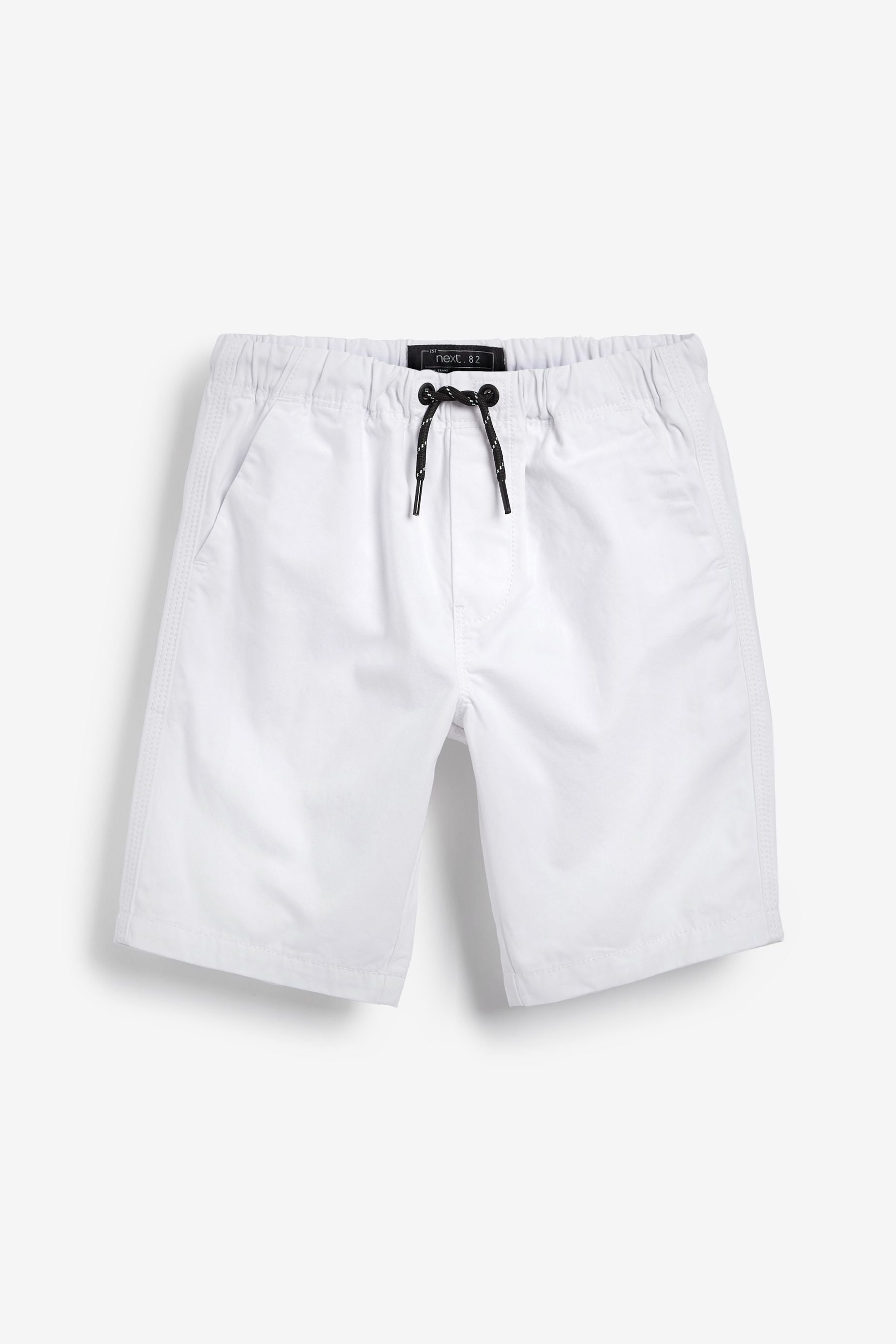 Black/White 3 Pack Pull-On Shorts (3-16yrs)