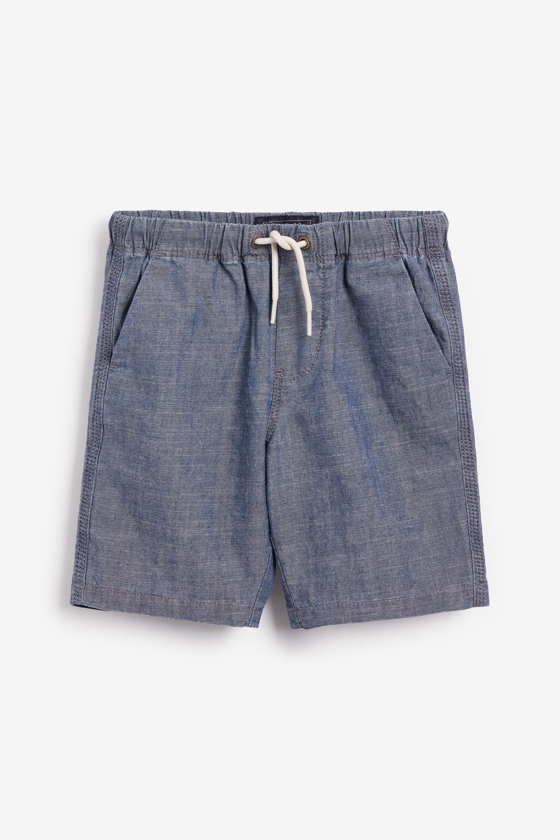 Blue/Navy 3 Pack Pull-On Shorts (3-16yrs)