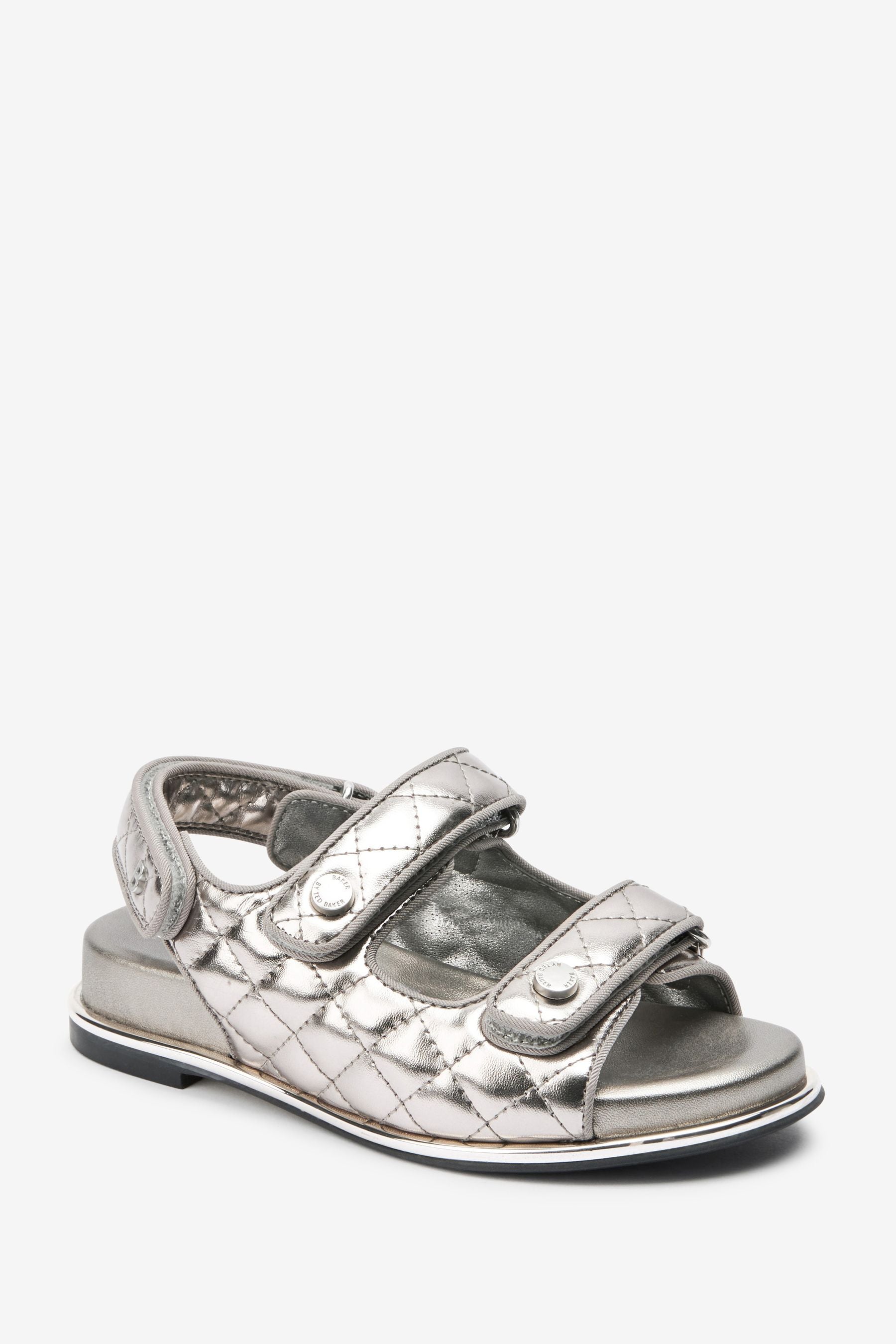 Metallic Baker by Ted Baker Quilted Metallic Sandal