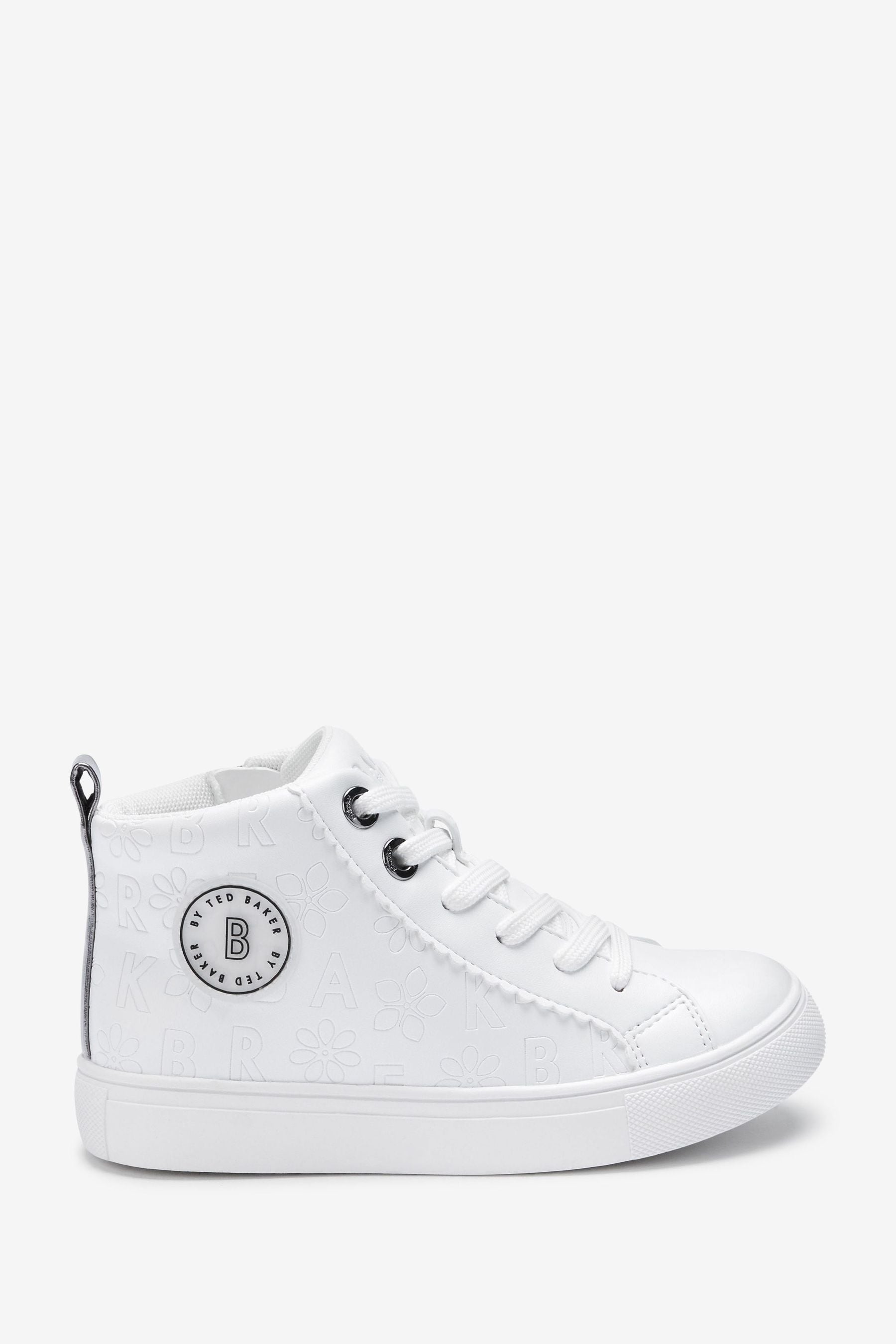 White Baker by Ted Baker White High Top Trainers