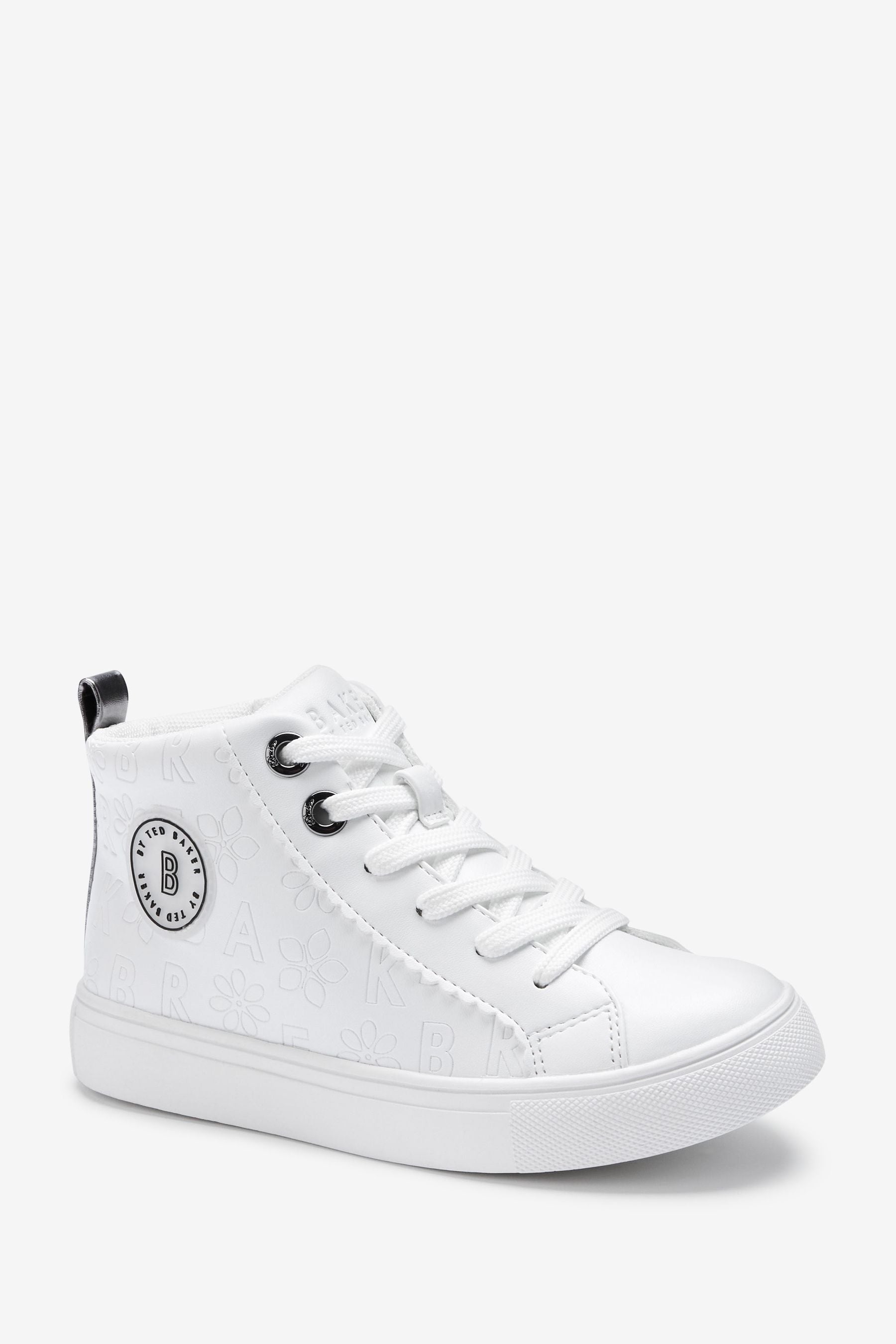 White Baker by Ted Baker White High Top Trainers