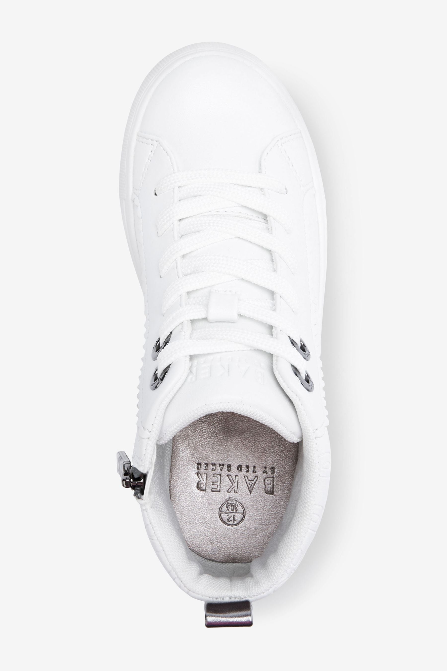 White Baker by Ted Baker White High Top Trainers