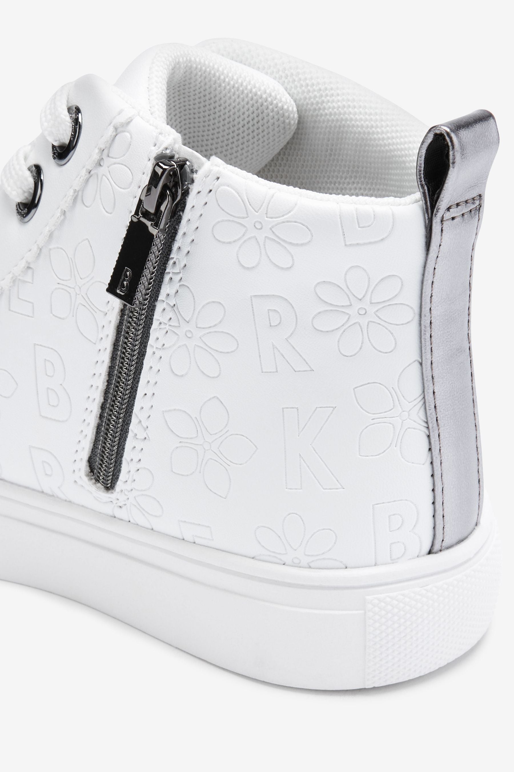 White Baker by Ted Baker White High Top Trainers