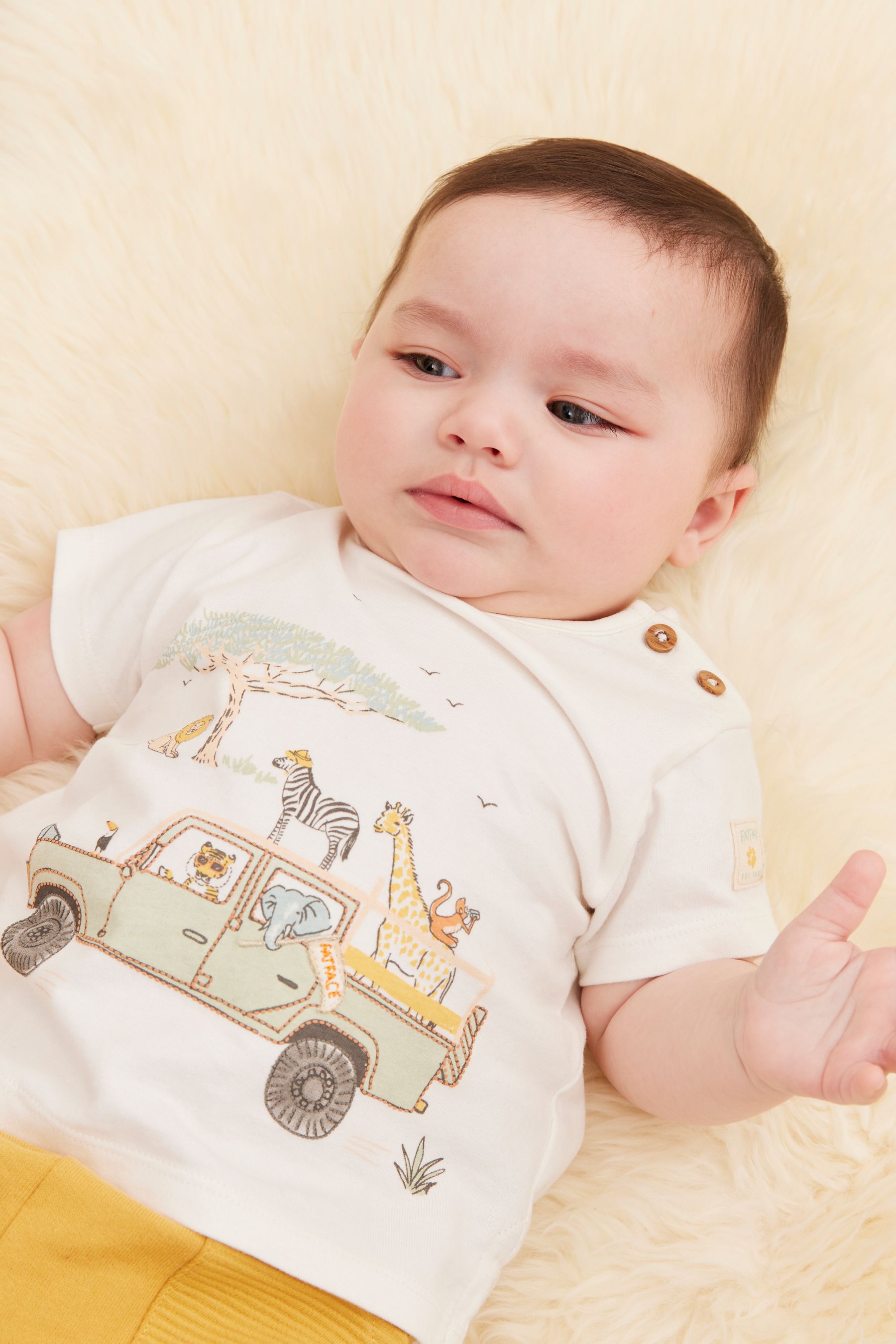 FatFace Baby Crew Short Sleeve Printed T-Shirt