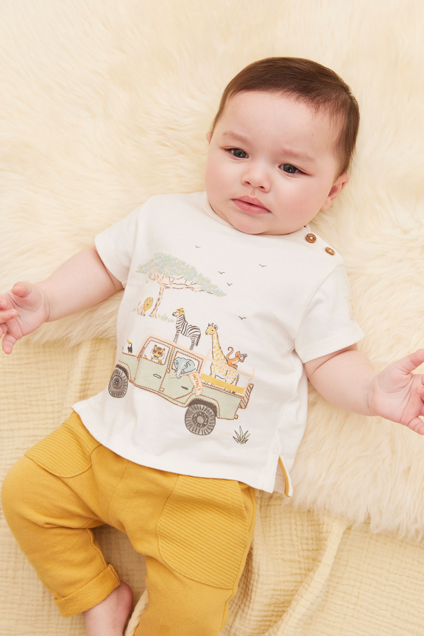 FatFace Baby Crew Short Sleeve Printed T-Shirt