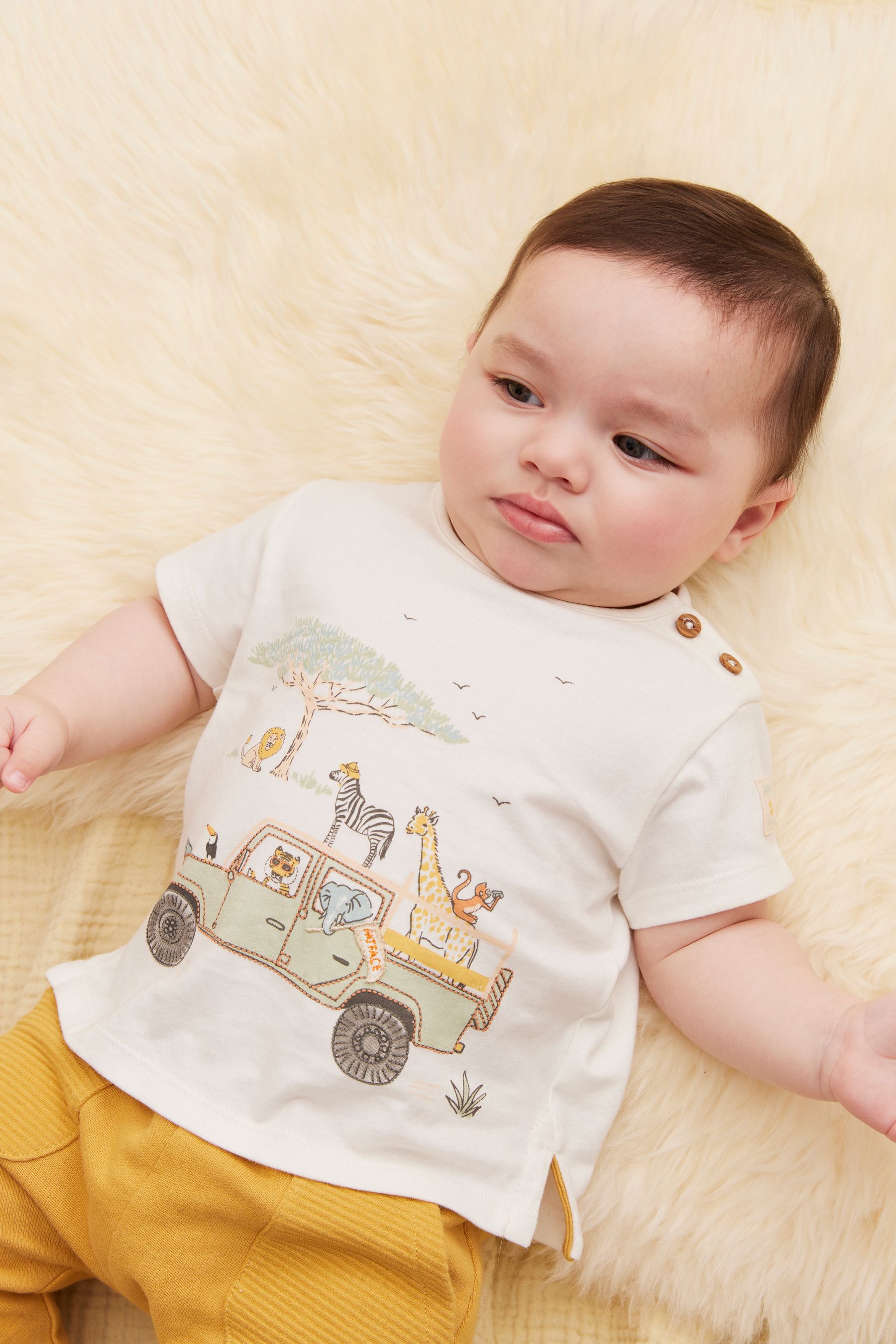 FatFace Baby Crew Short Sleeve Printed T-Shirt