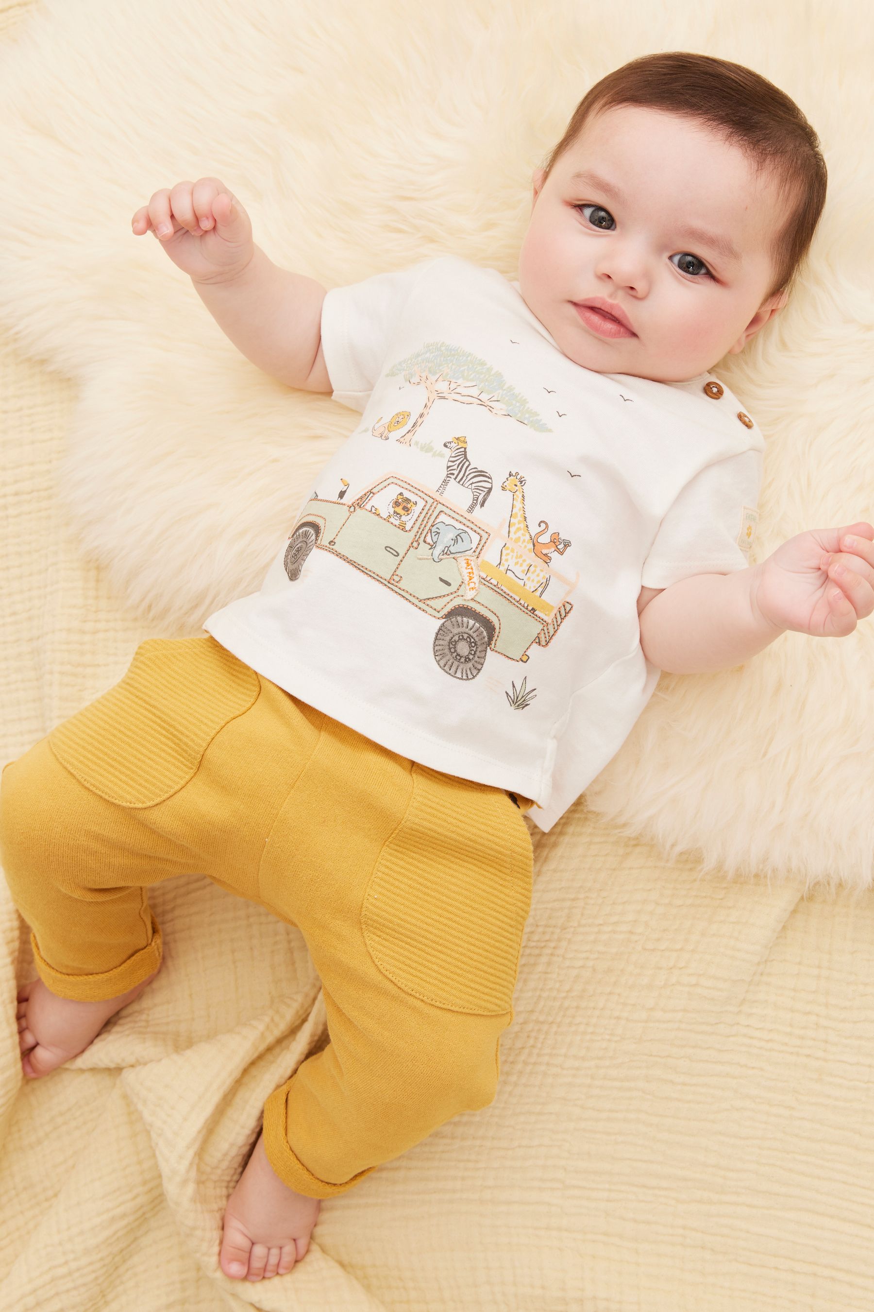 FatFace Baby Crew Short Sleeve Printed T-Shirt