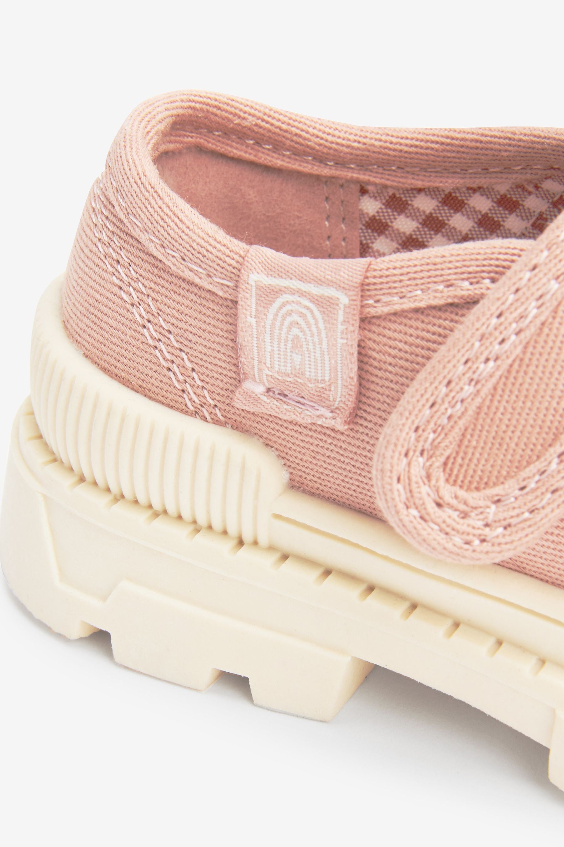 Pink Canvas T-Bar Shoes