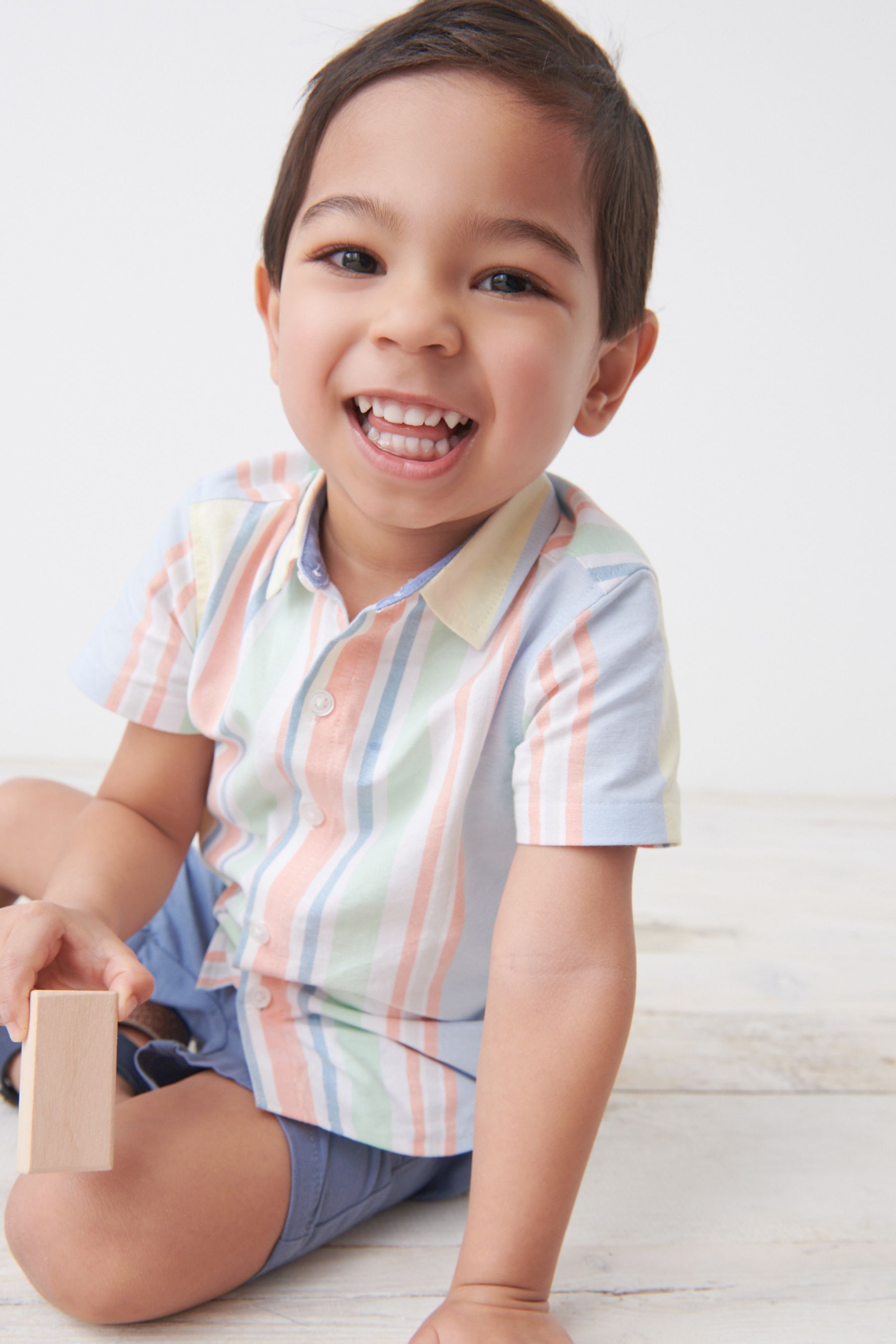 Pastel Stripe Oxford Shirt (3mths-7yrs)