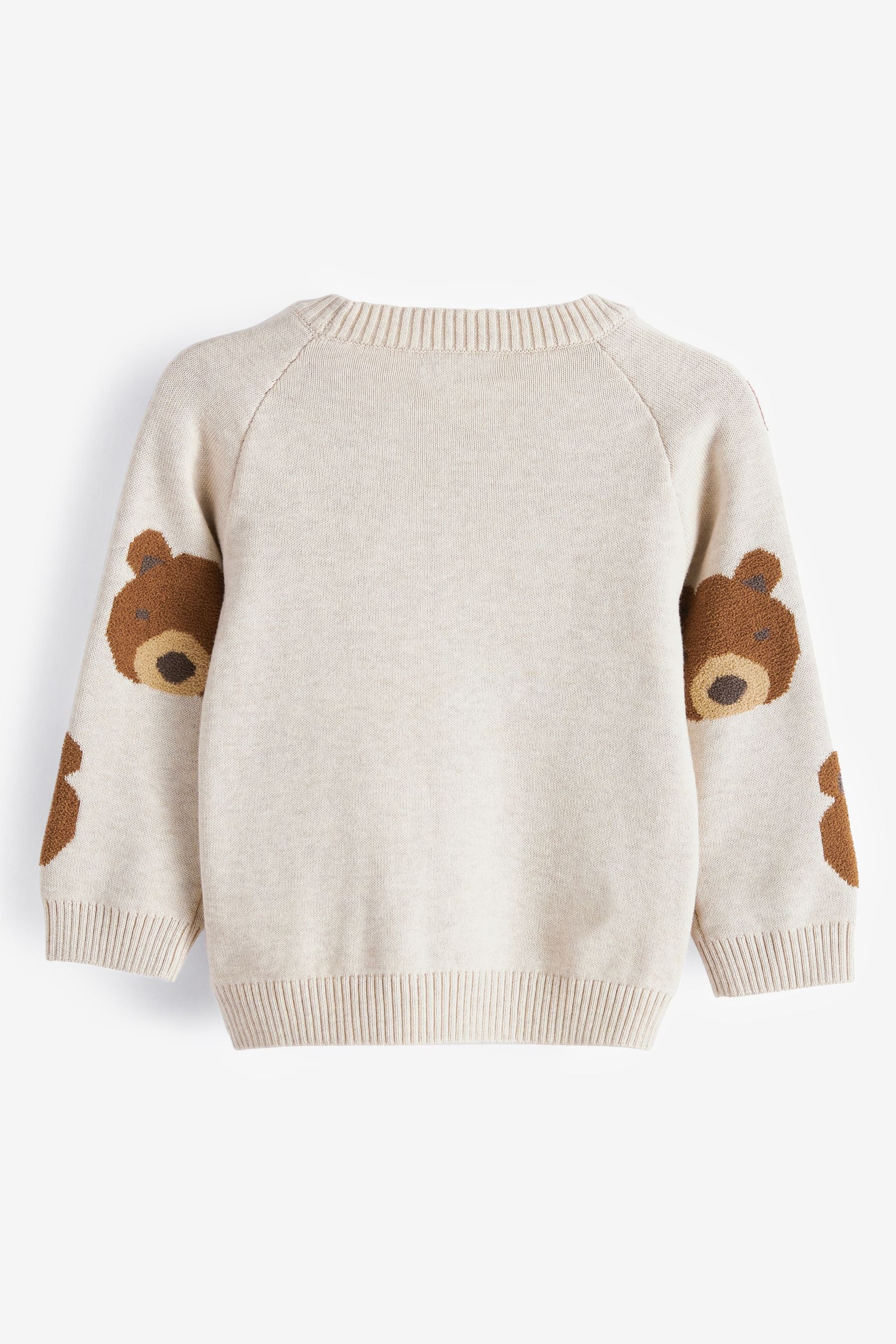 Brown Bear Face Jumper (3mths-7yrs)