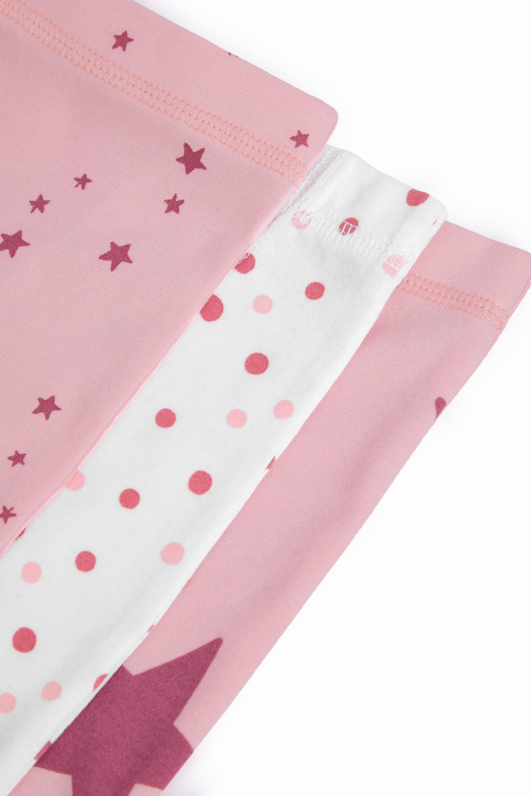 Pink/White Star Short Pyjamas 3 Pack (3-16yrs)