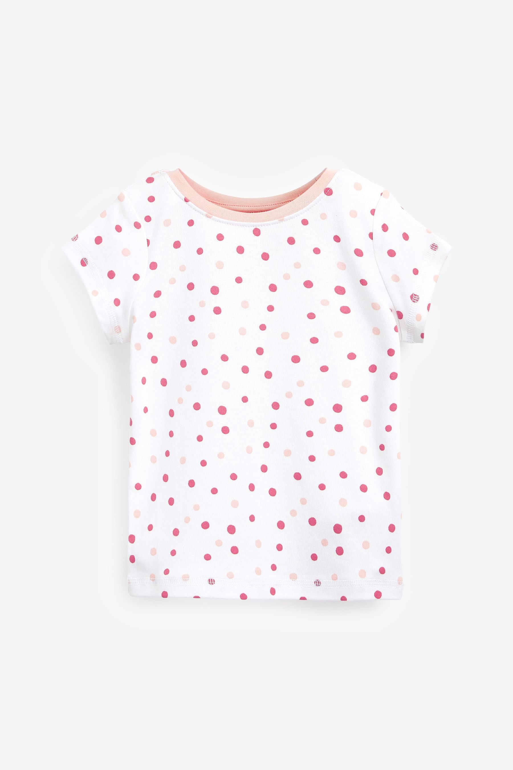 Pink/White Star Short Pyjamas 3 Pack (3-16yrs)