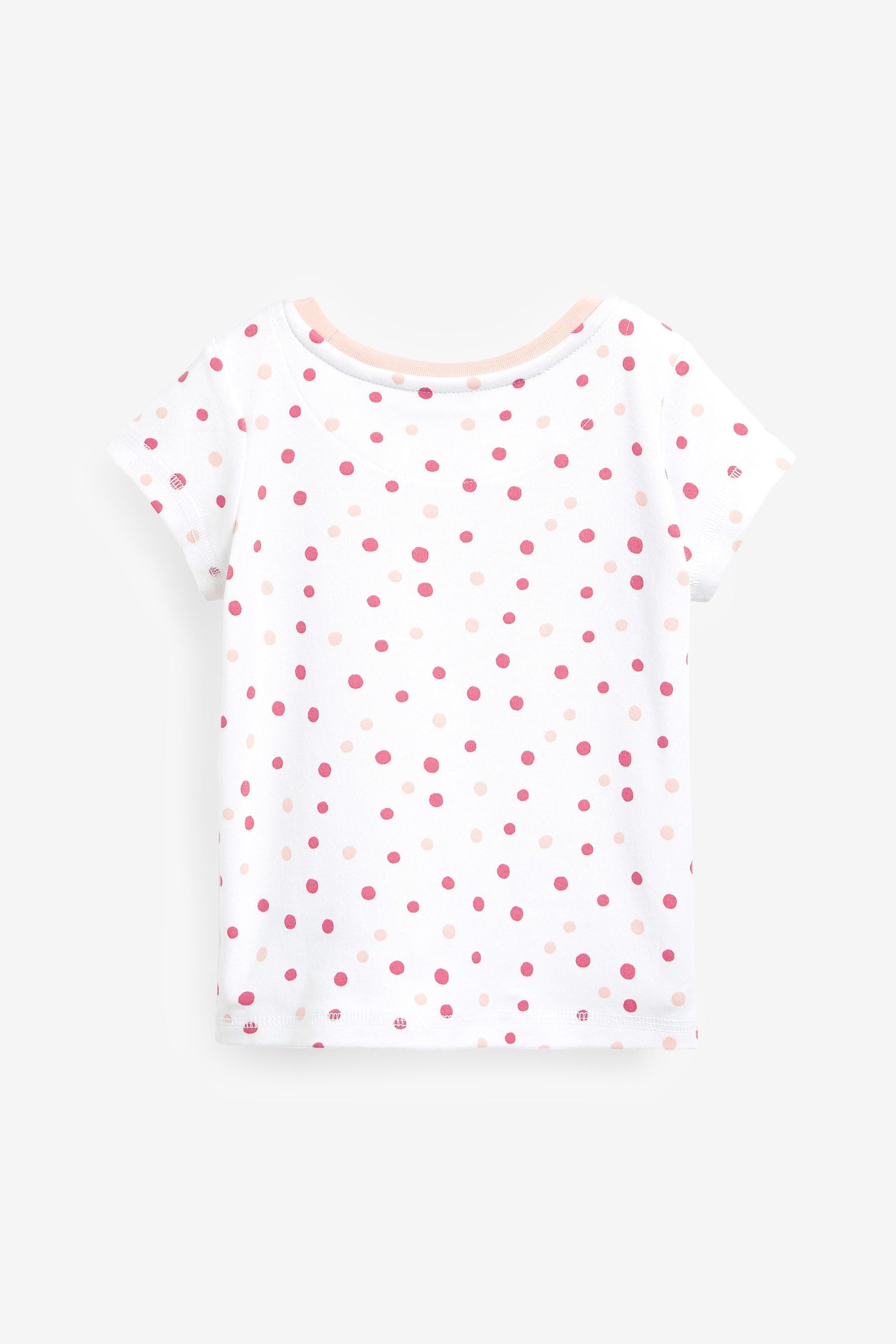 Pink/White Star Short Pyjamas 3 Pack (3-16yrs)