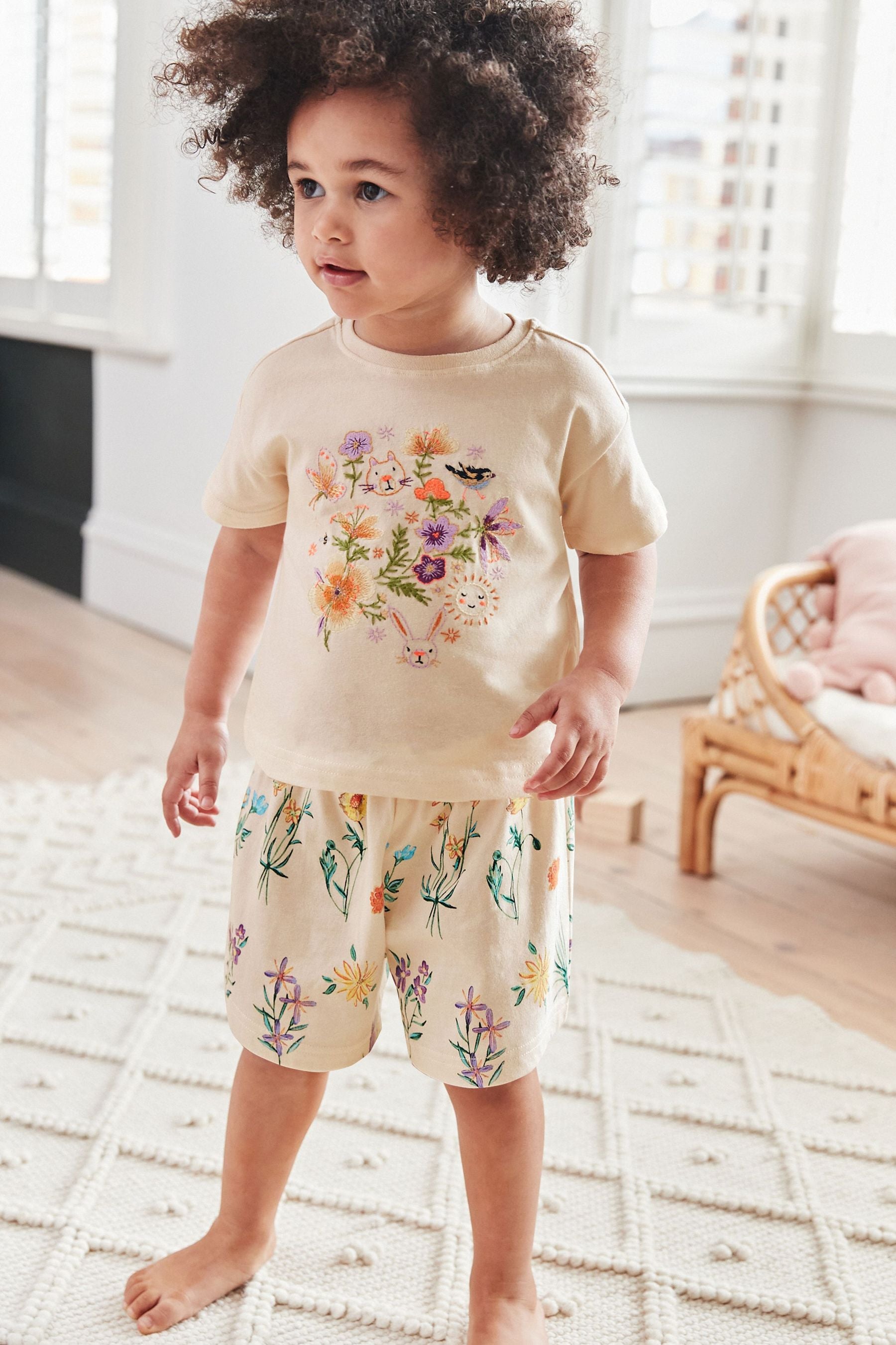 Cream Easter Character 2 Pack Short Pyjamas (9mths-16yrs)