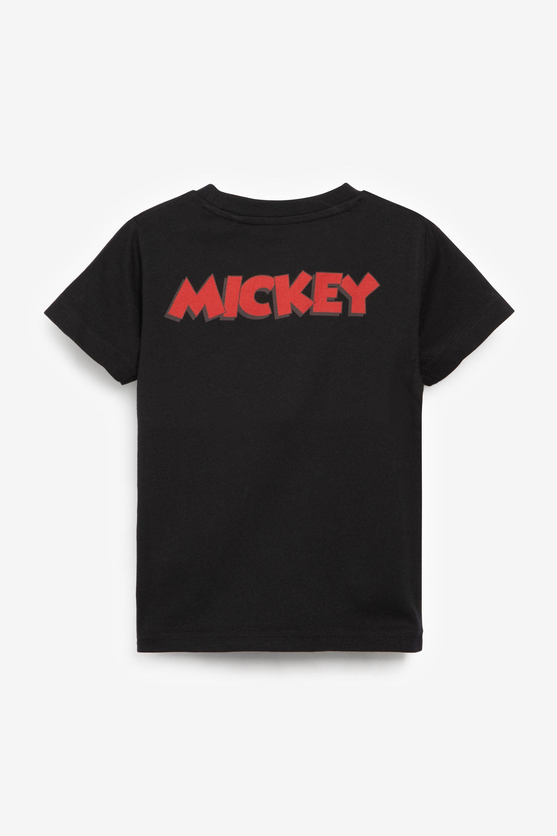 Black/Cream Mickey Mouse Short Sleeve T-Shirt (3mths-8yrs)