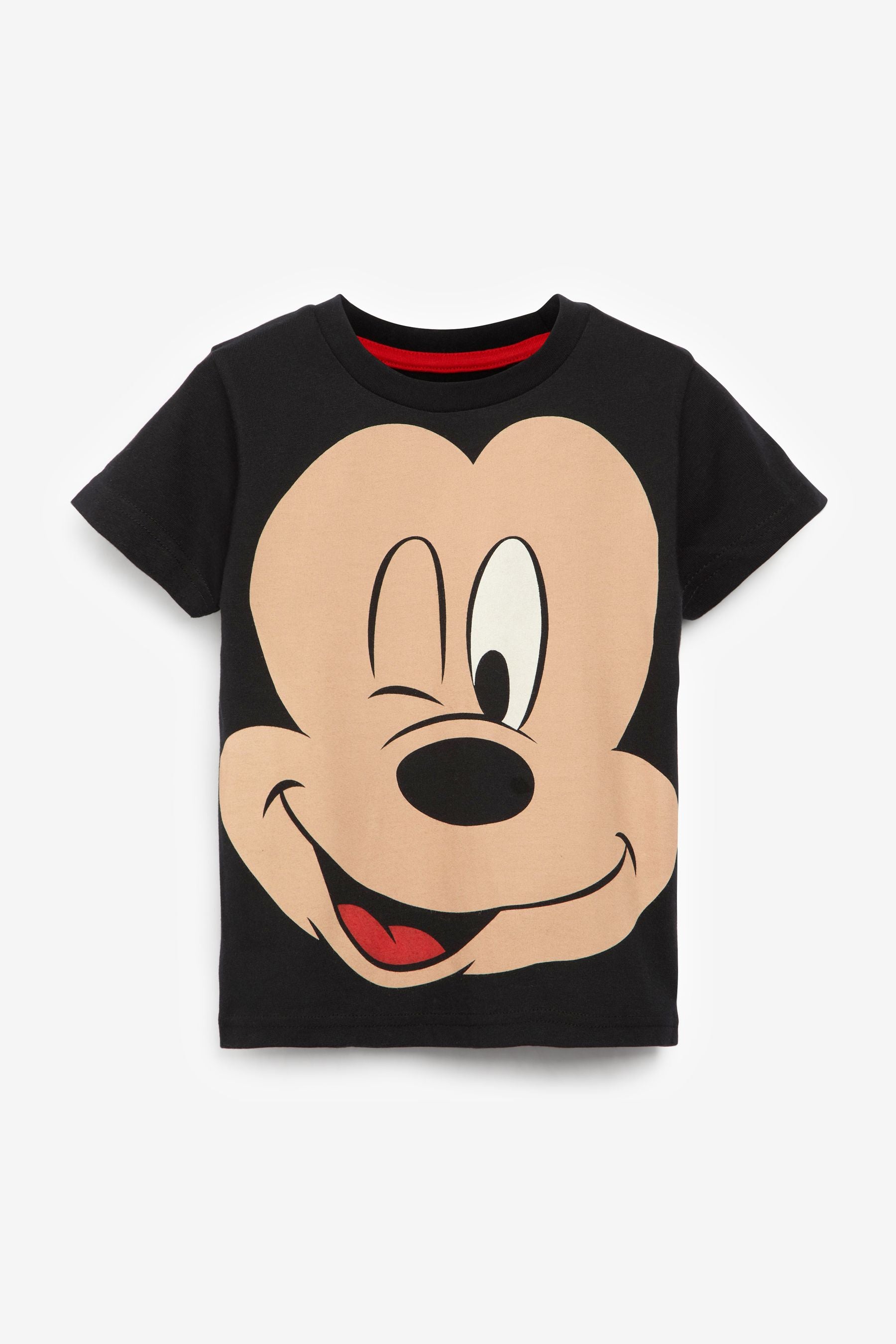 Black/Cream Mickey Mouse Short Sleeve T-Shirt (3mths-8yrs)